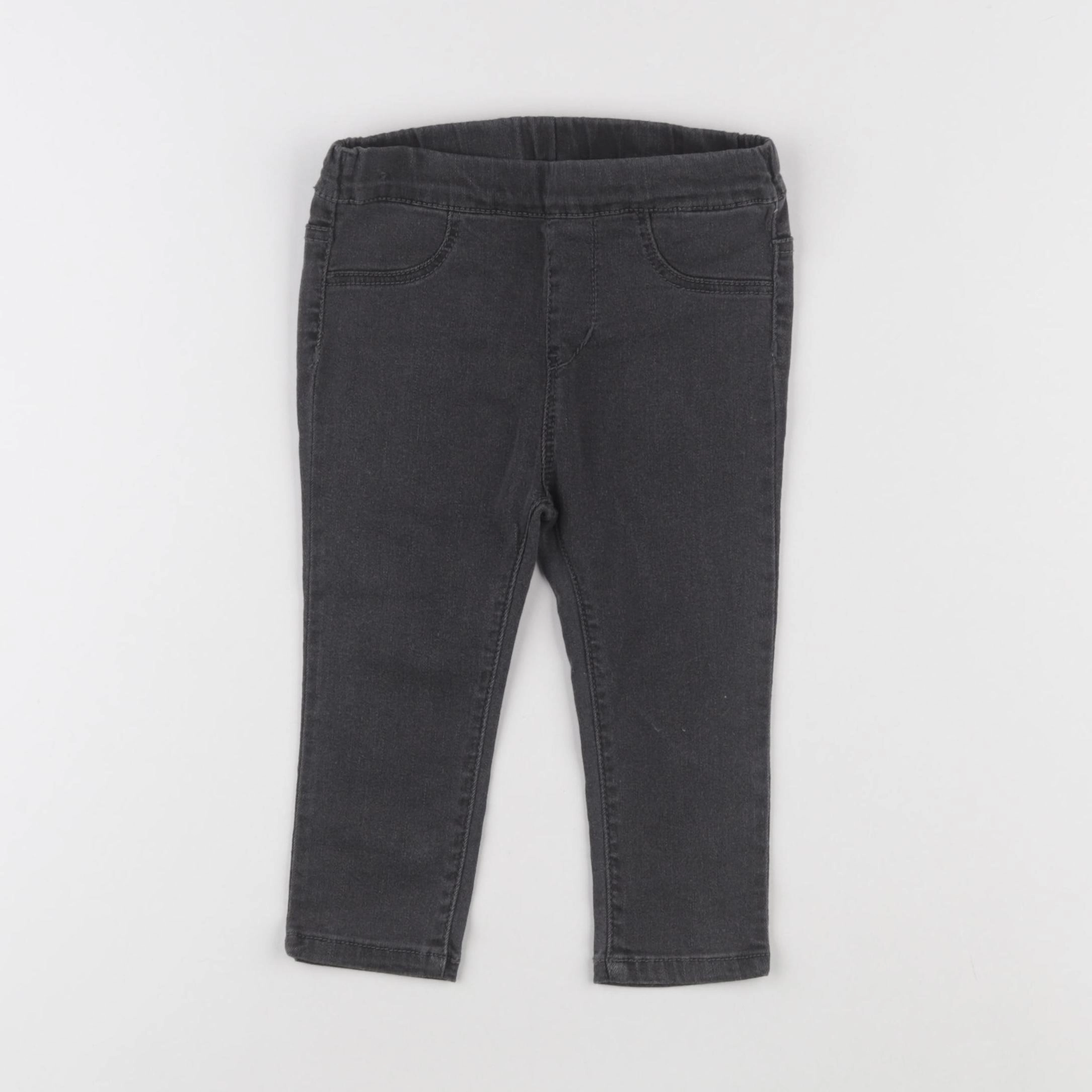 H&M - legging gris - 9/12 mois