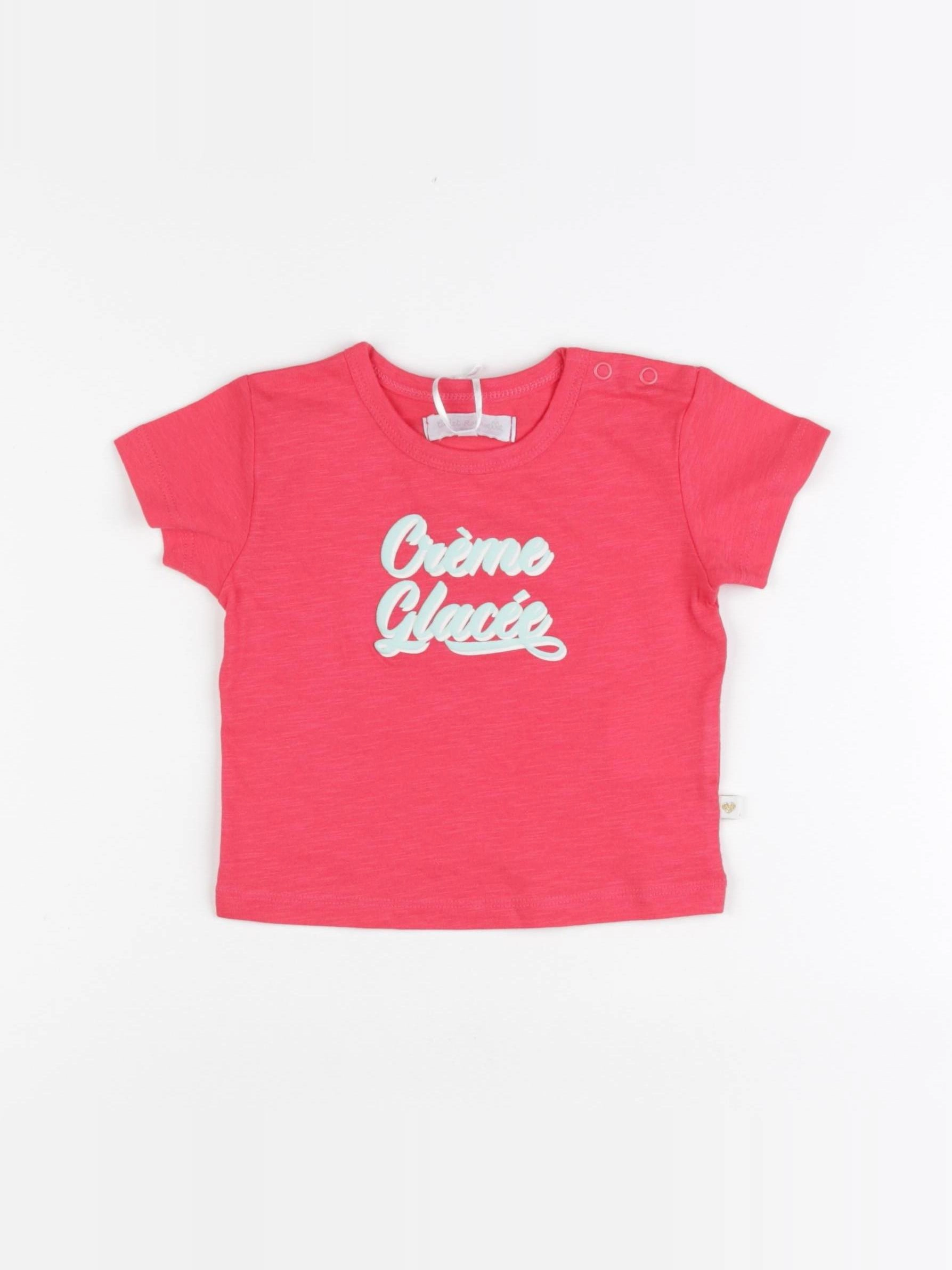 Cadet Rousselle - tee-shirt rose - 6 mois