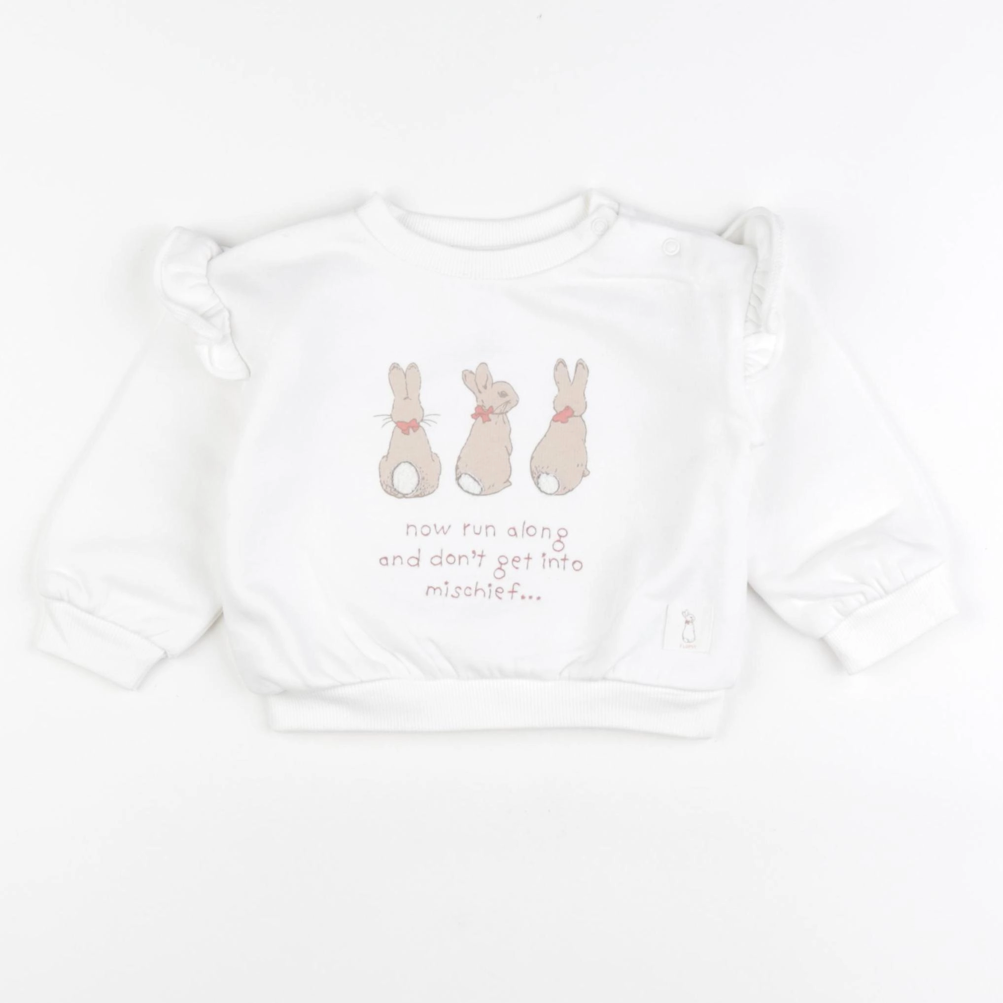 Marks & Spencer  - sweat blanc - 6/9 mois