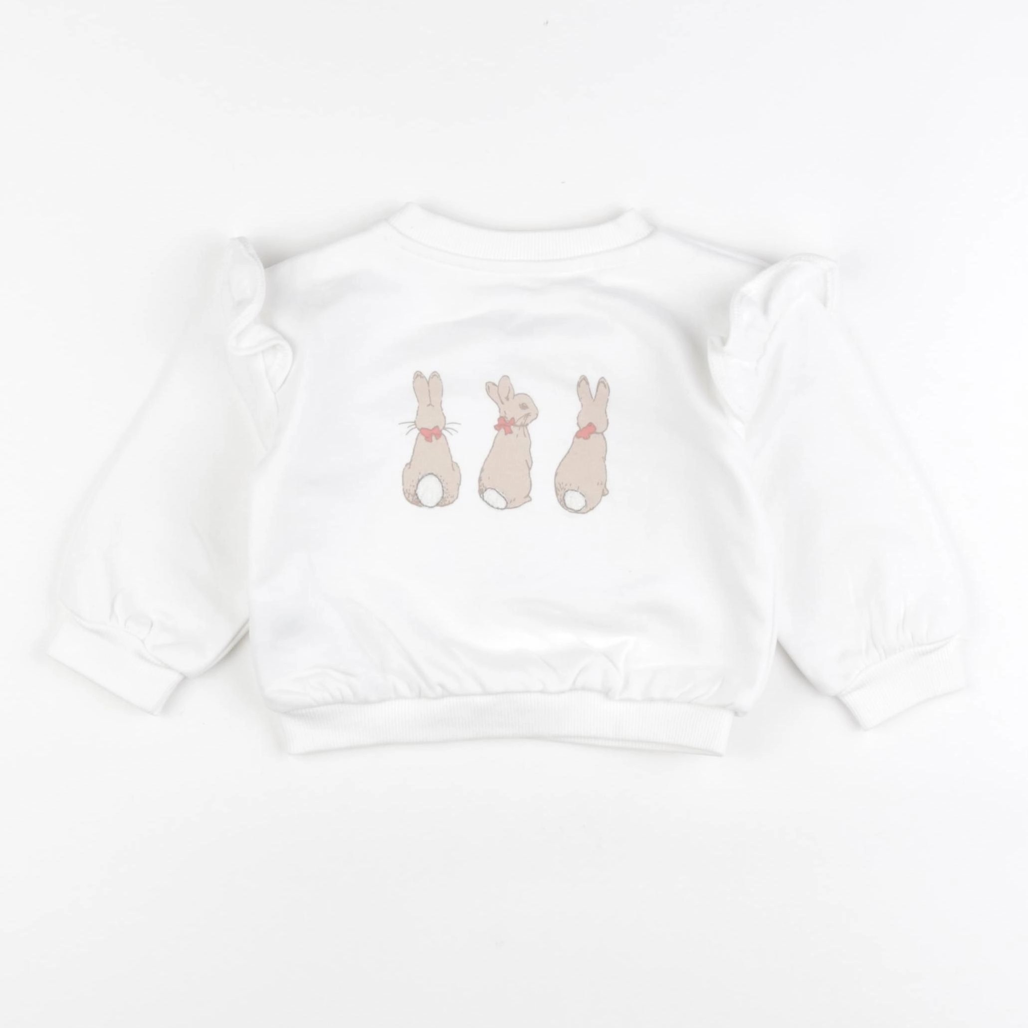 Marks & Spencer  - sweat blanc - 6/9 mois
