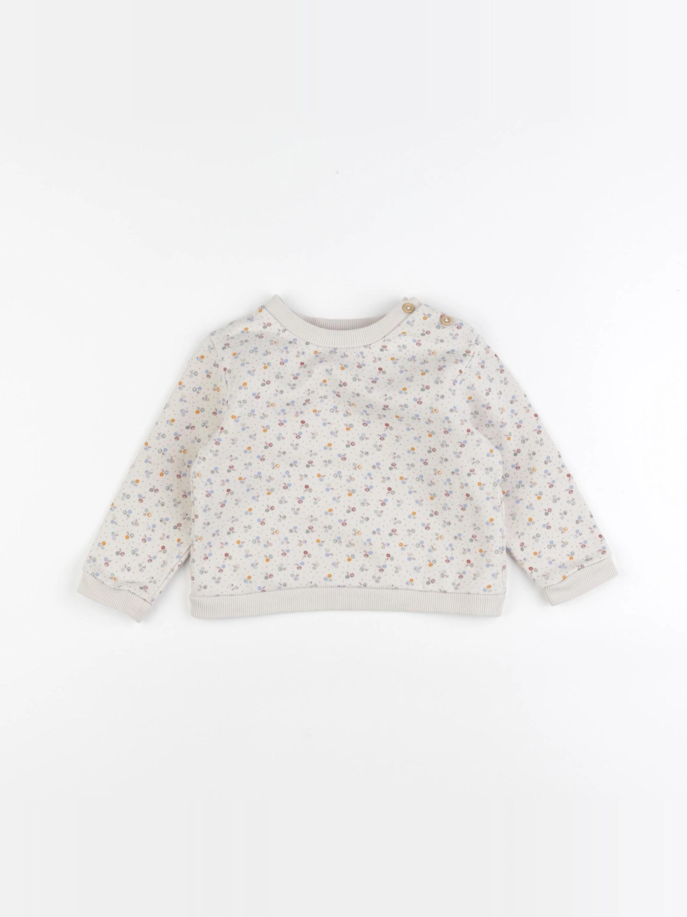 Boutchou - sweat multicolore - 12 mois