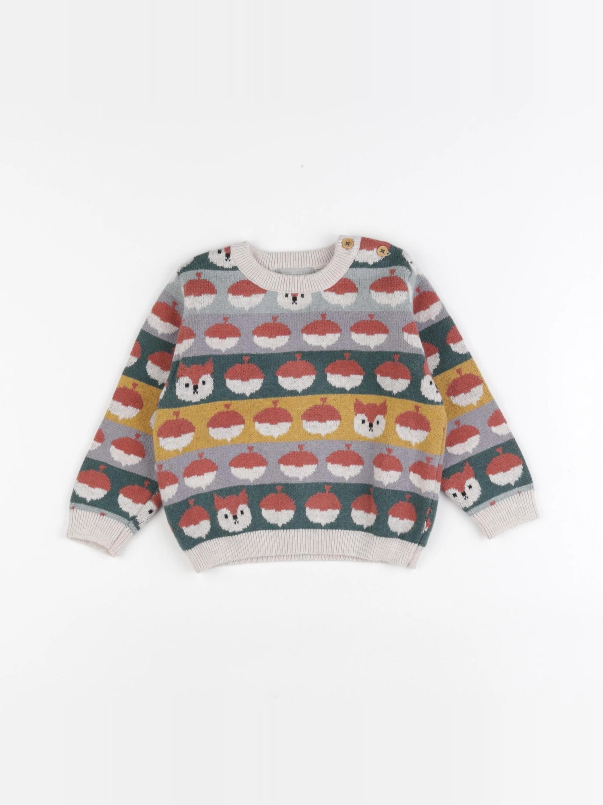 Boutchou - pull multicolore - 12 mois