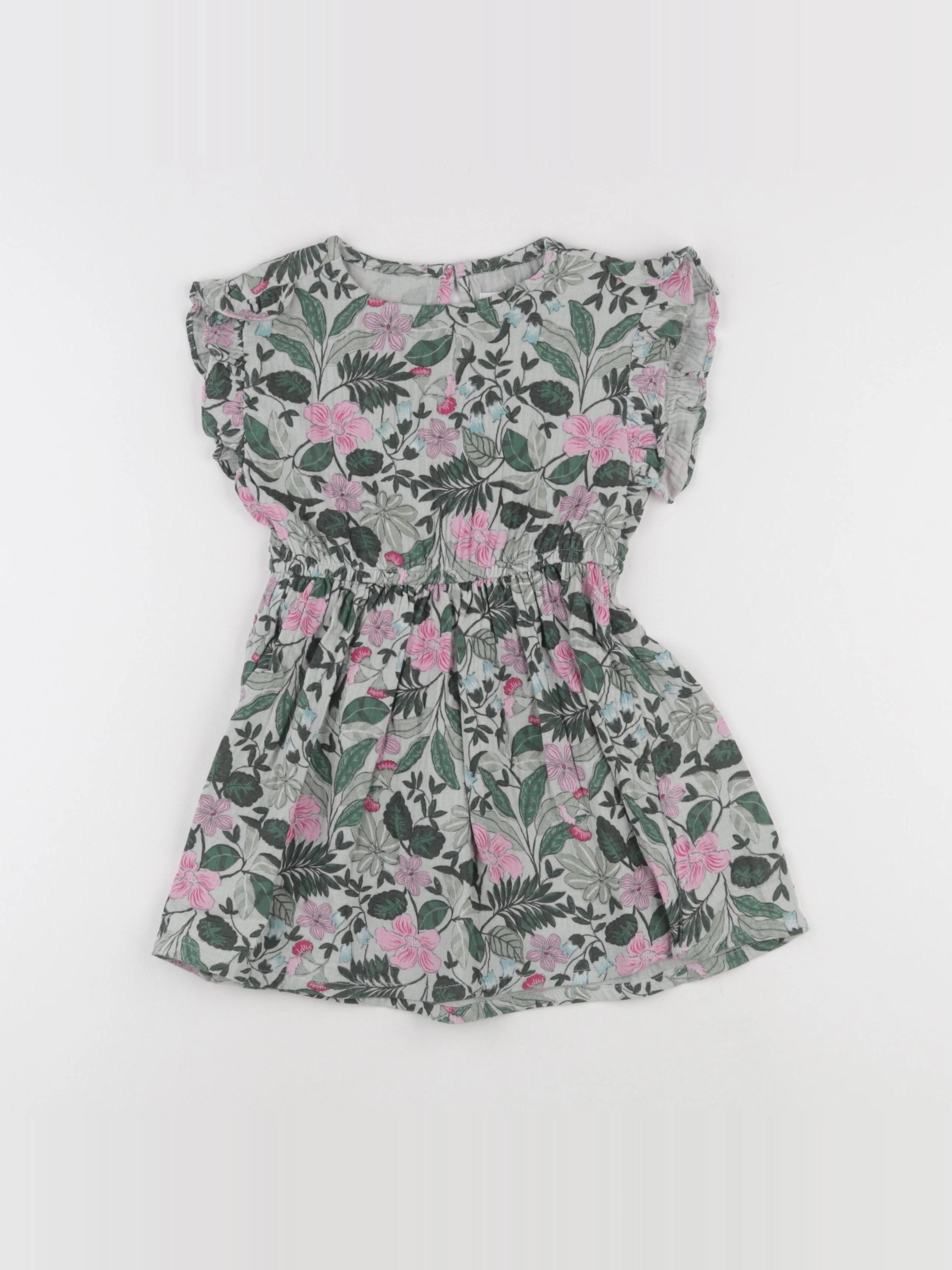 Vertbaudet - robe vert - 4 ans