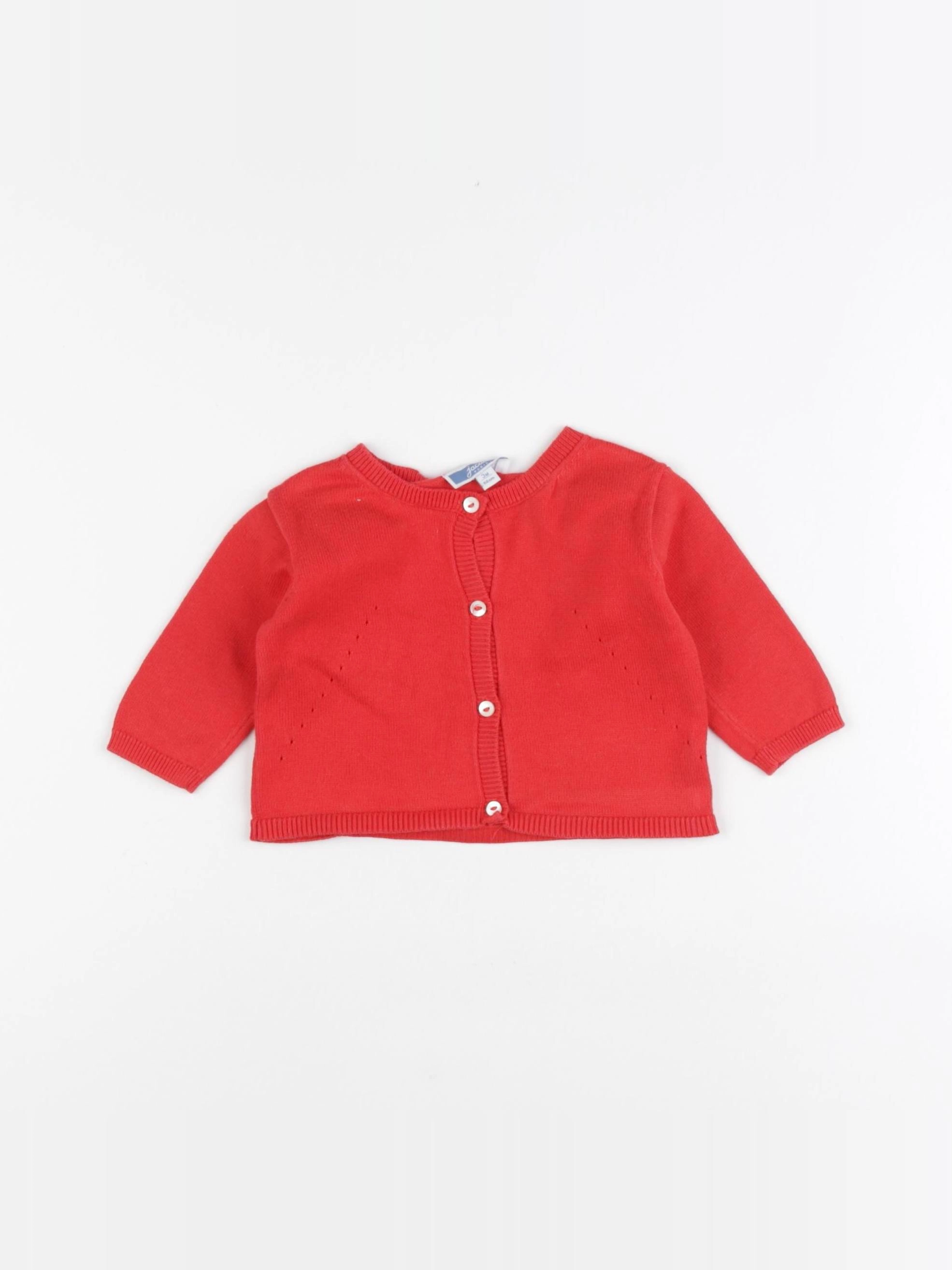 Jacadi - gilet orange - 3 mois