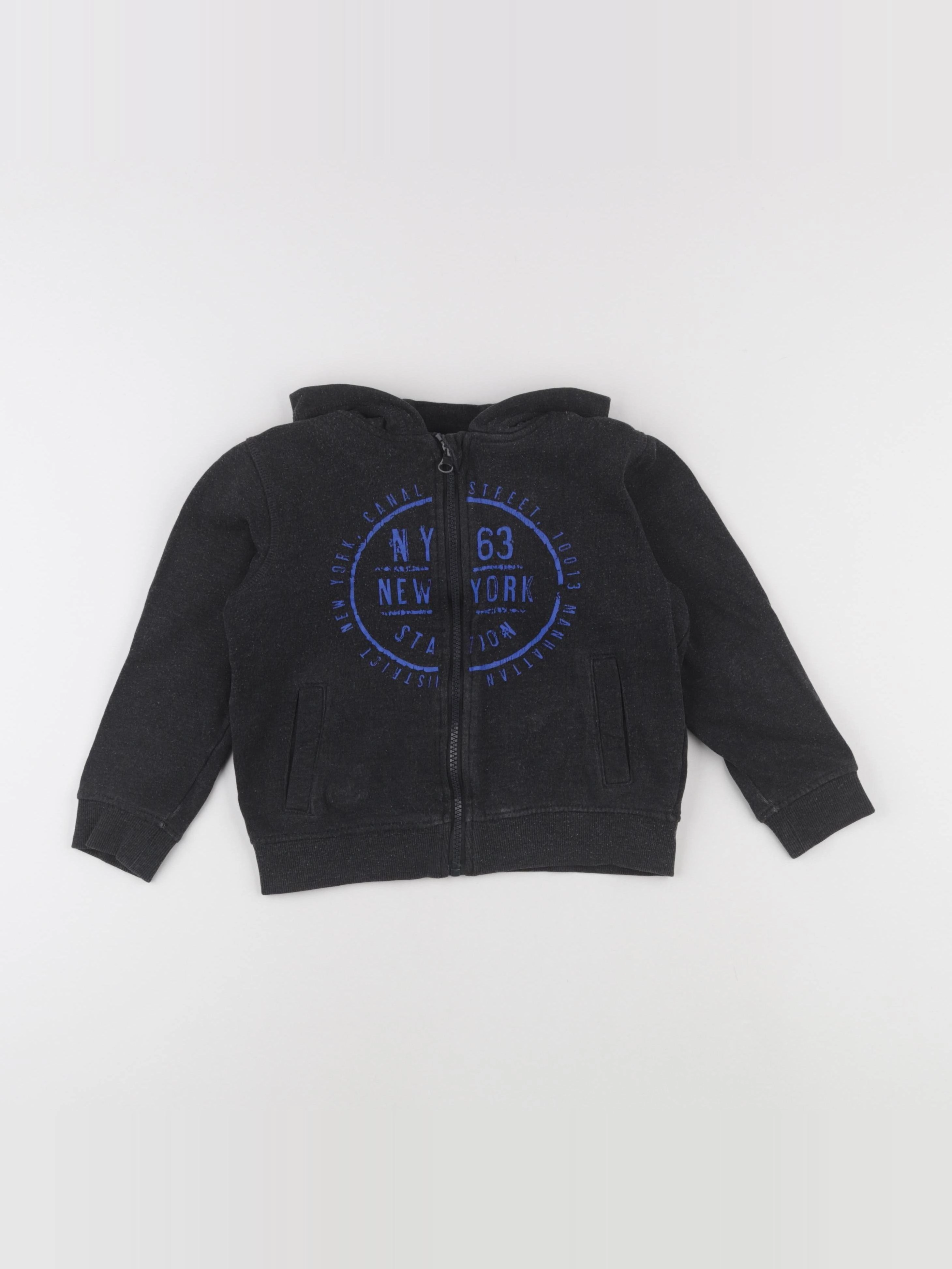 Vertbaudet - sweat gris - 6 ans