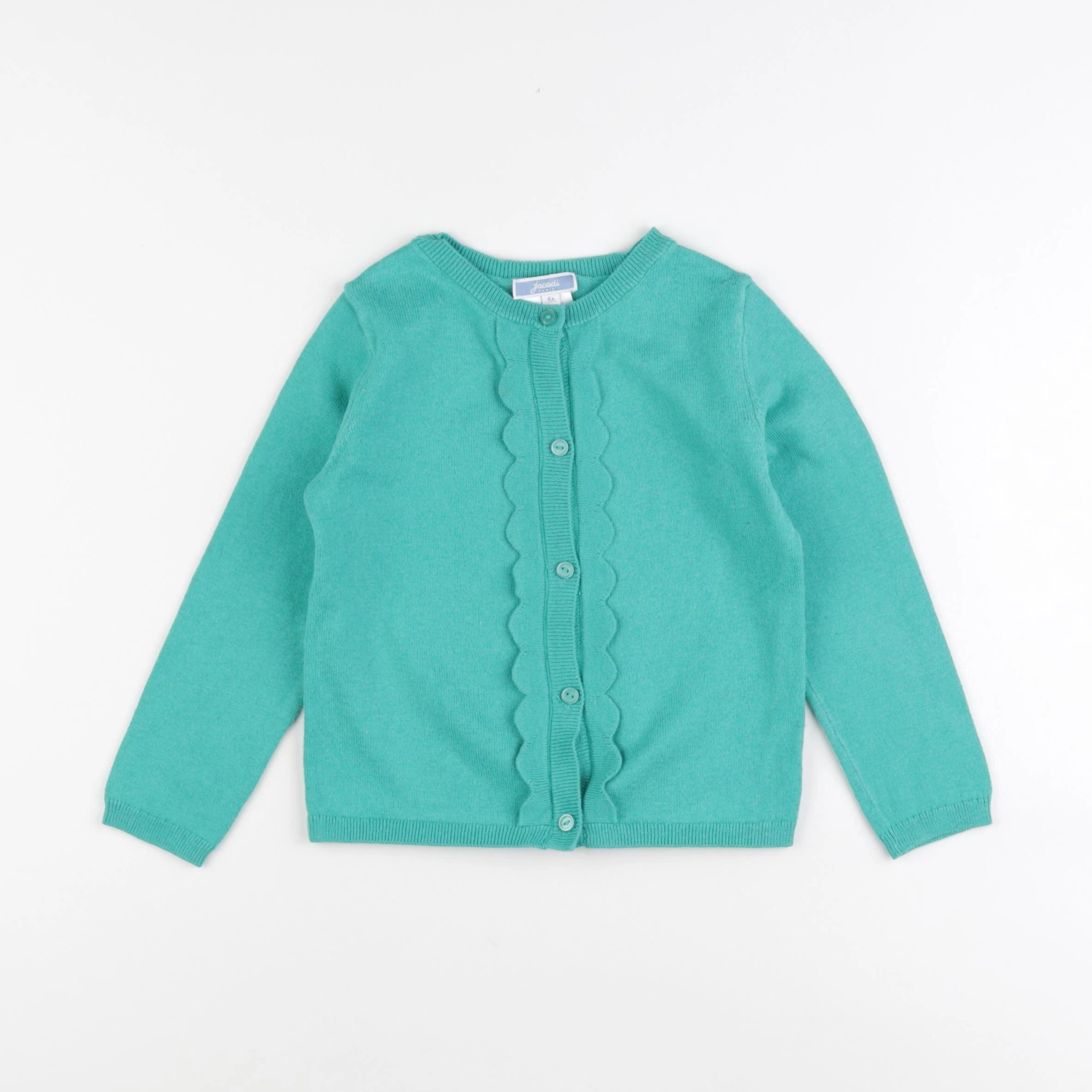 Jacadi - gilet vert - 4 ans