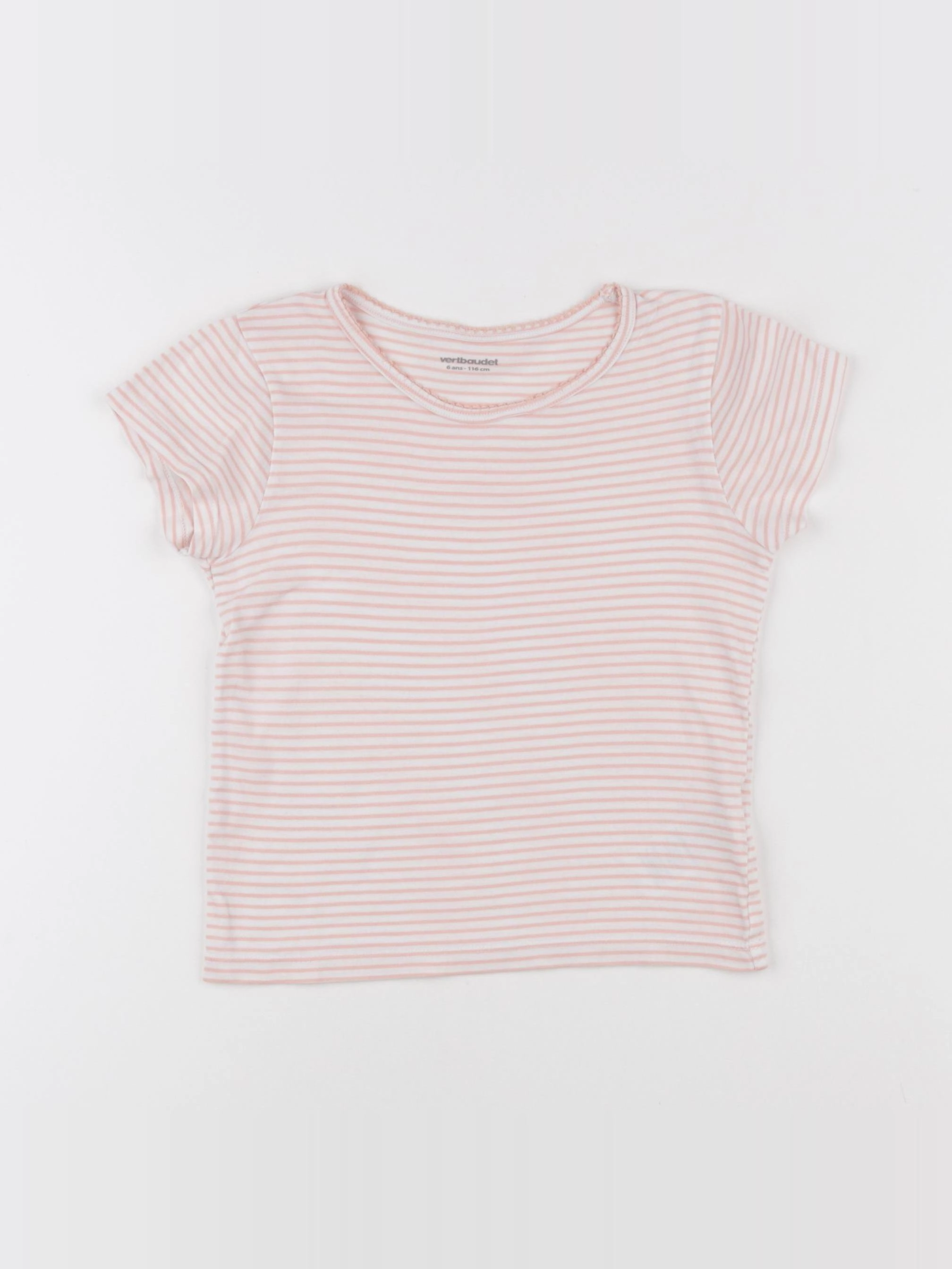 Vertbaudet - maillot de corps rose - 6 ans
