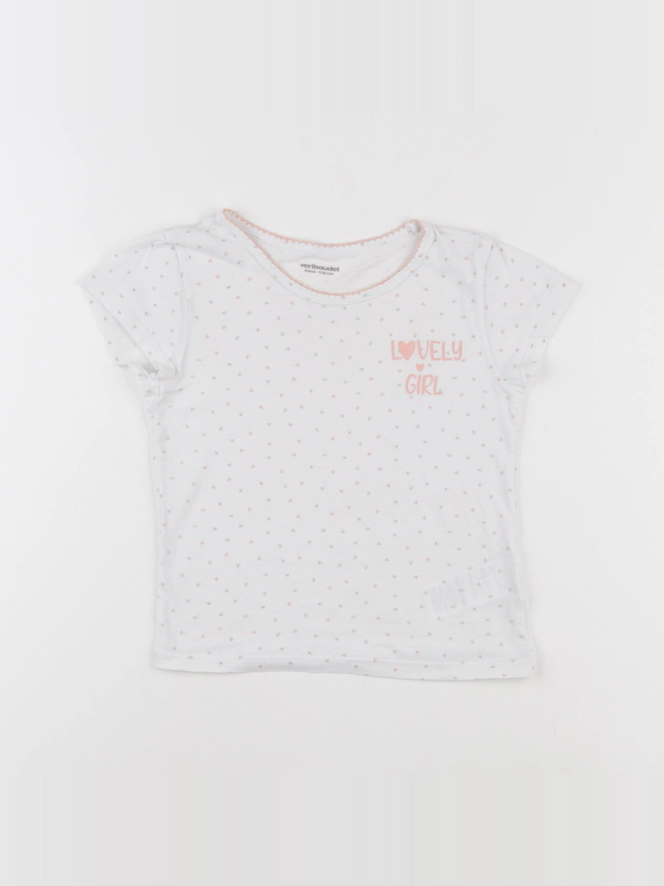 Vertbaudet - maillot de corps multicolore - 6 ans