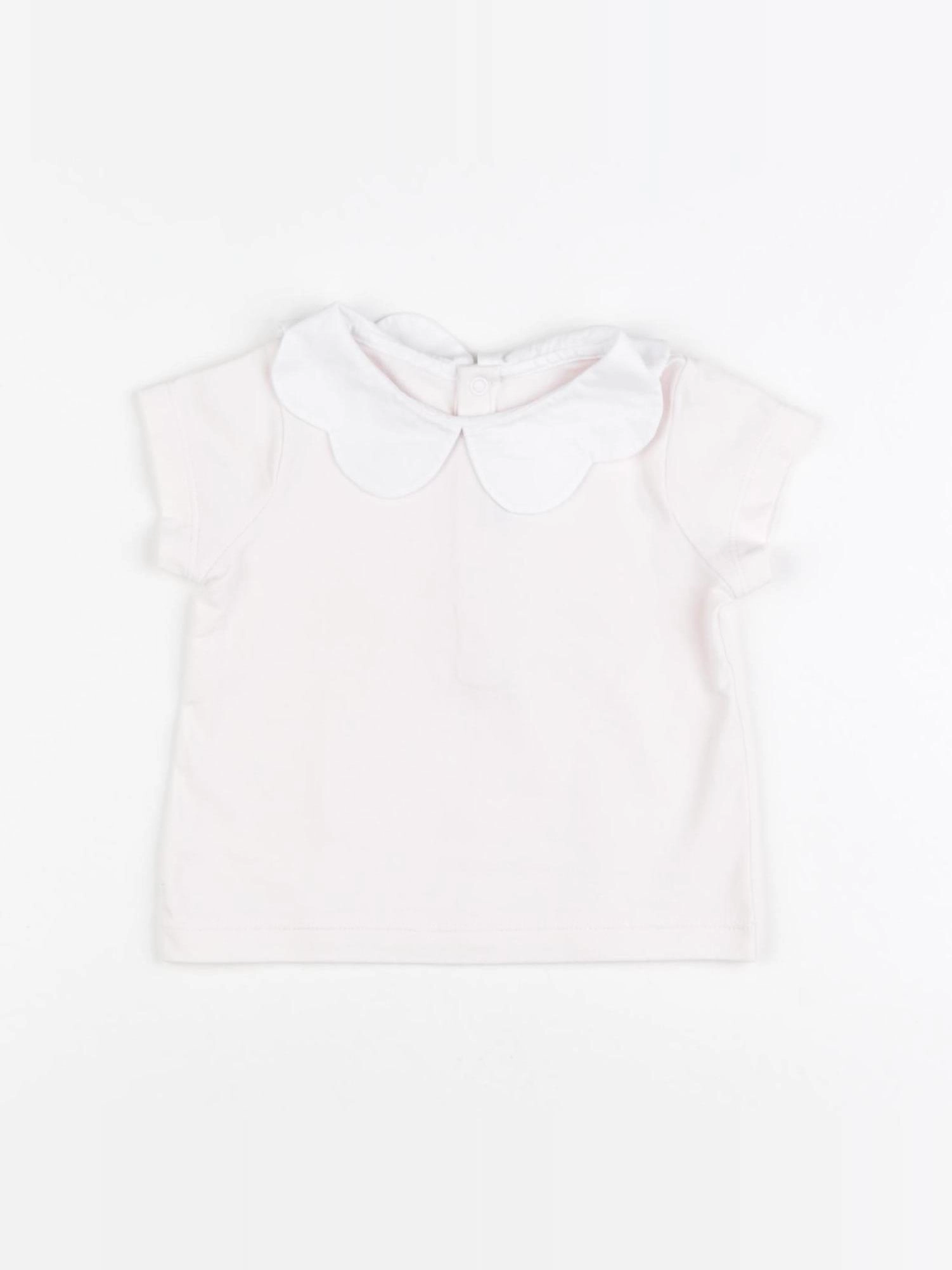 Jacadi - tee-shirt rose - 6 mois