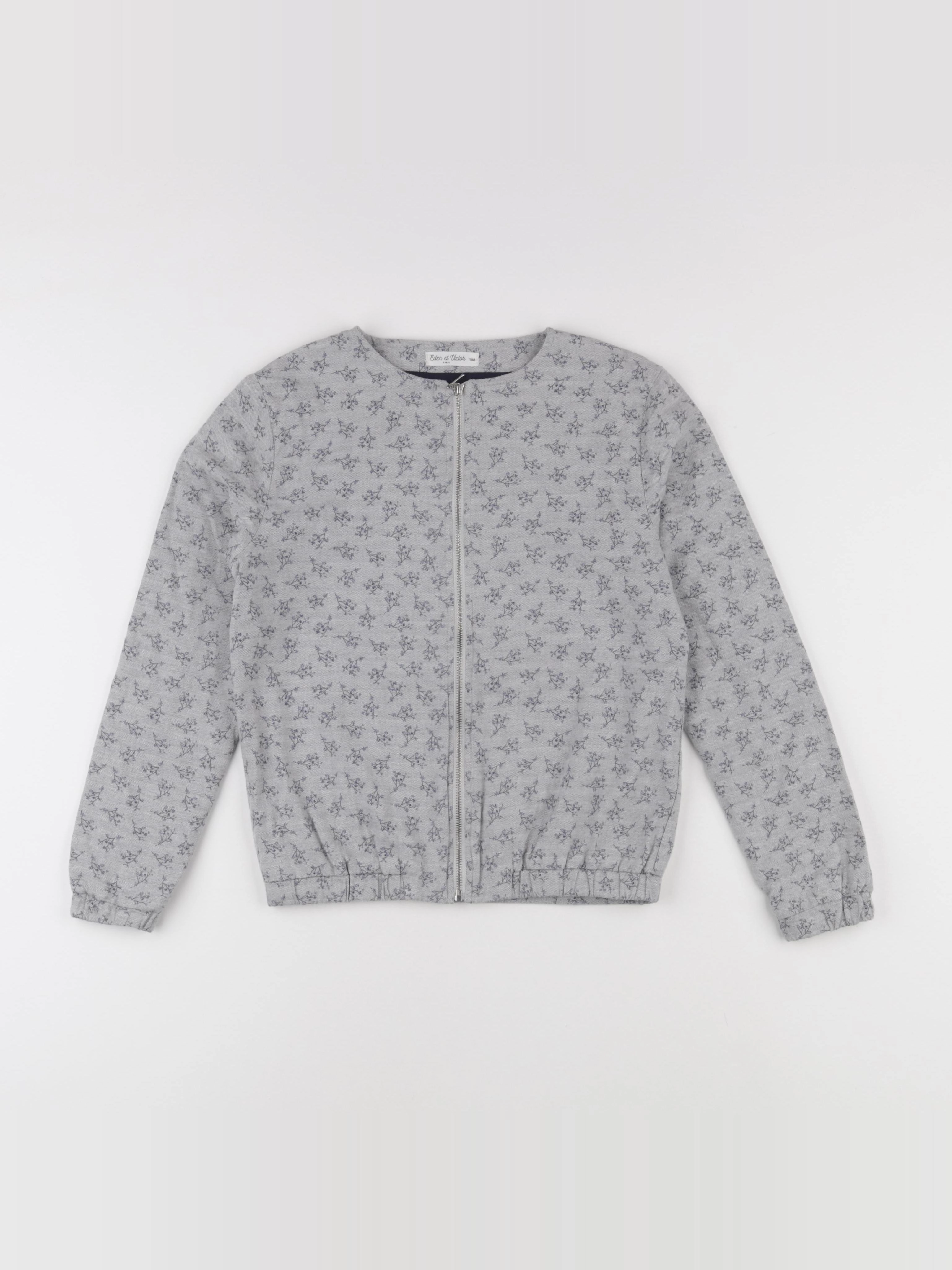 Eden & Victor - veste gris - 10 ans