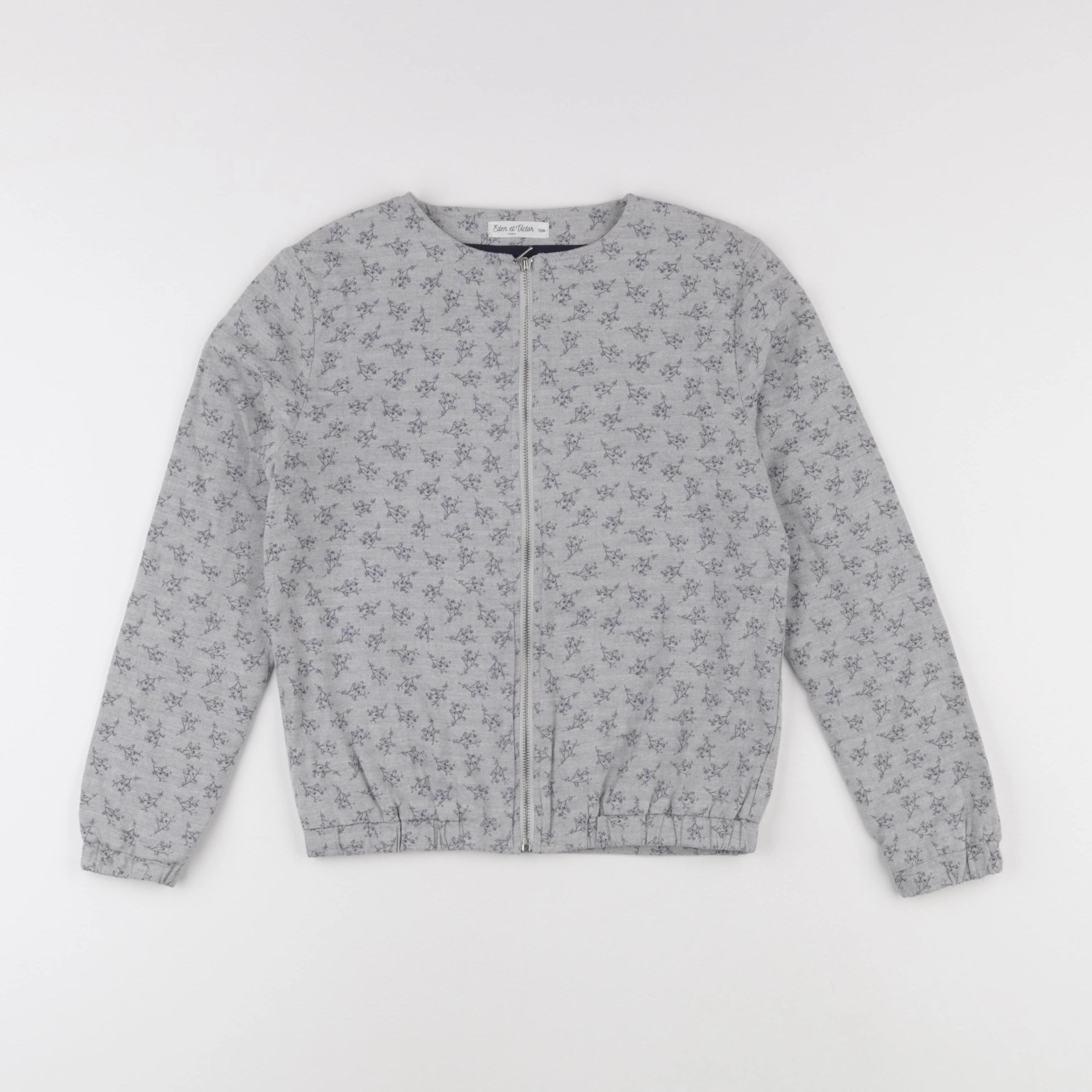 Eden & Victor - veste gris - 10 ans