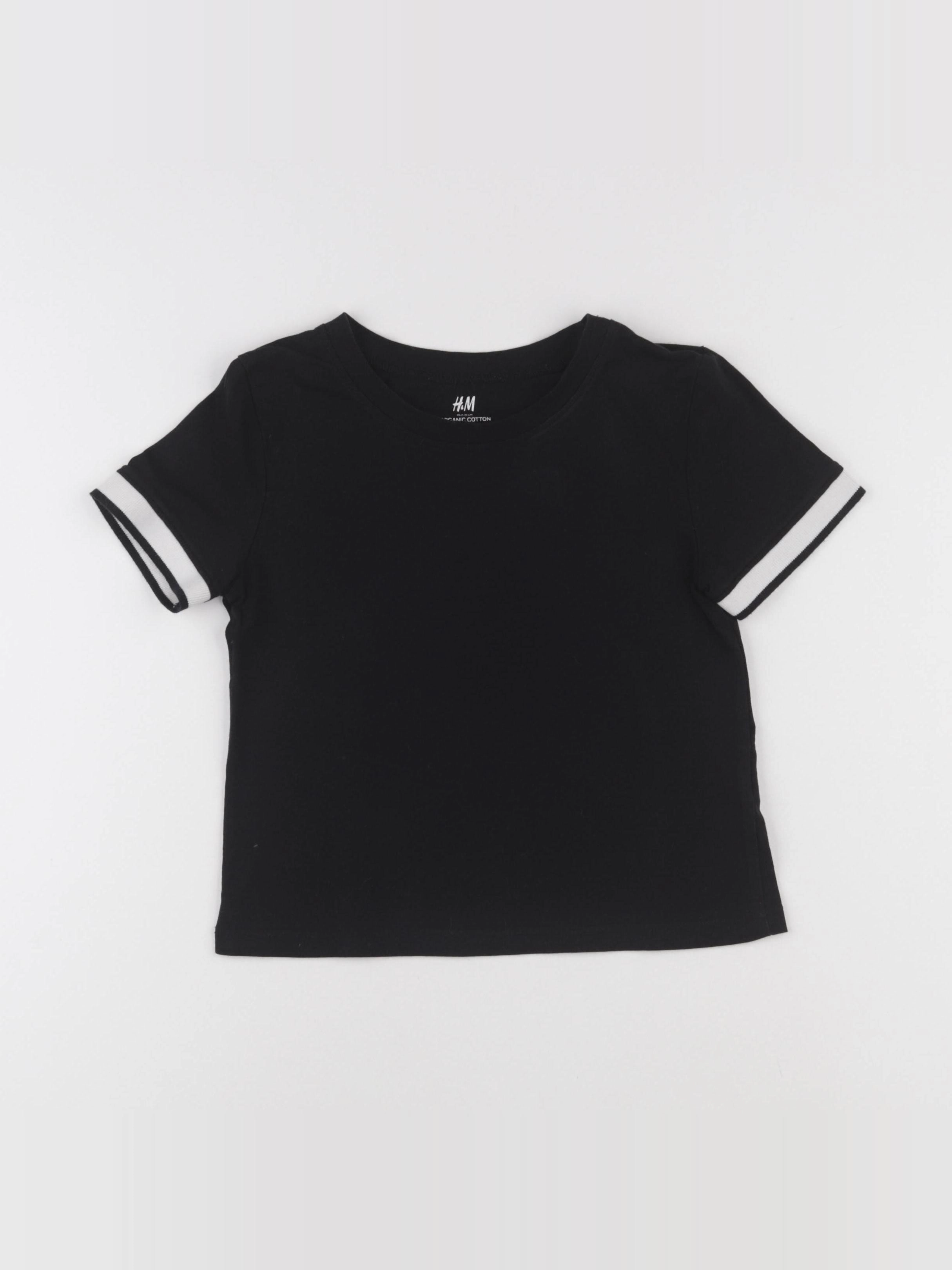 H&M - tee-shirt noir - 8/10 ans