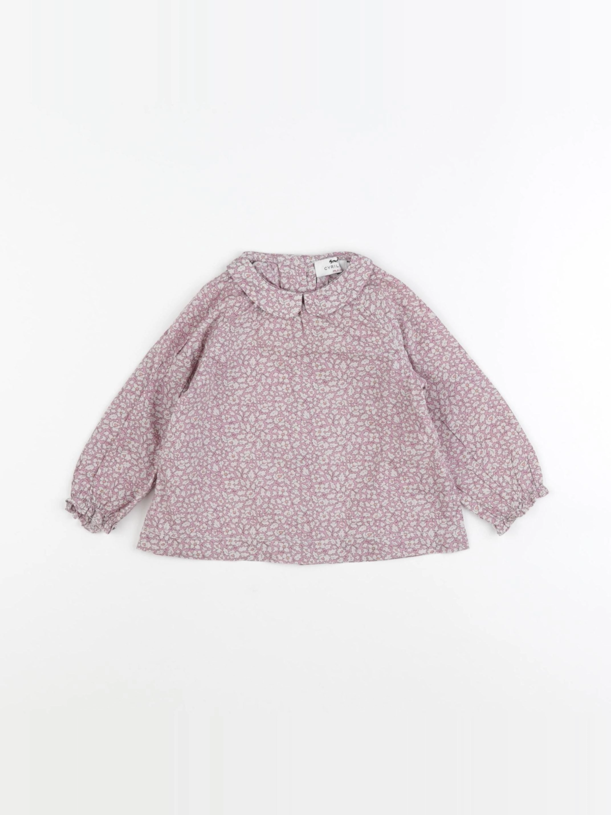 Cyrillus - blouse rose - 9 mois
