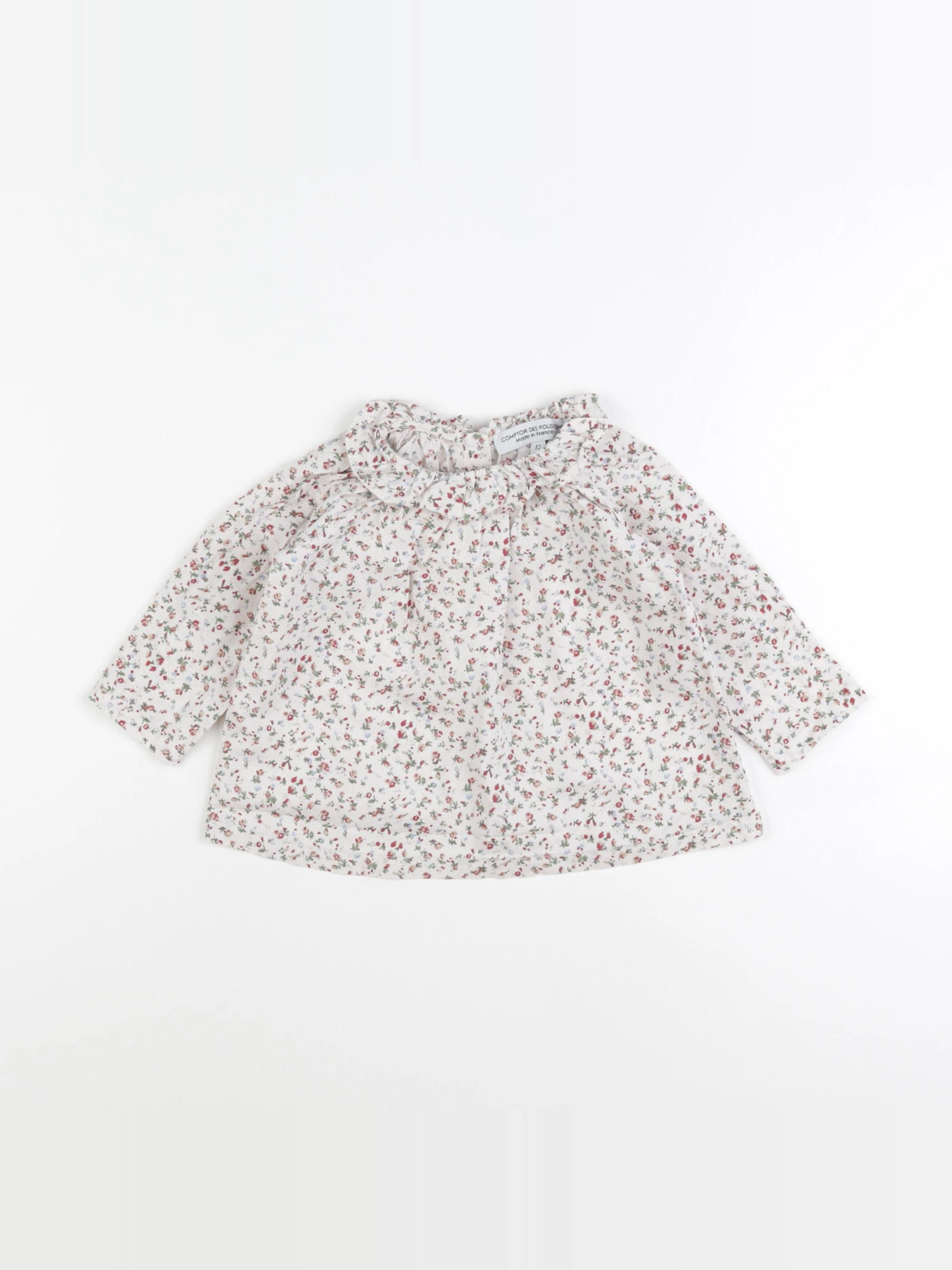 Comptoir des Polissons - blouse multicolore - 12 mois