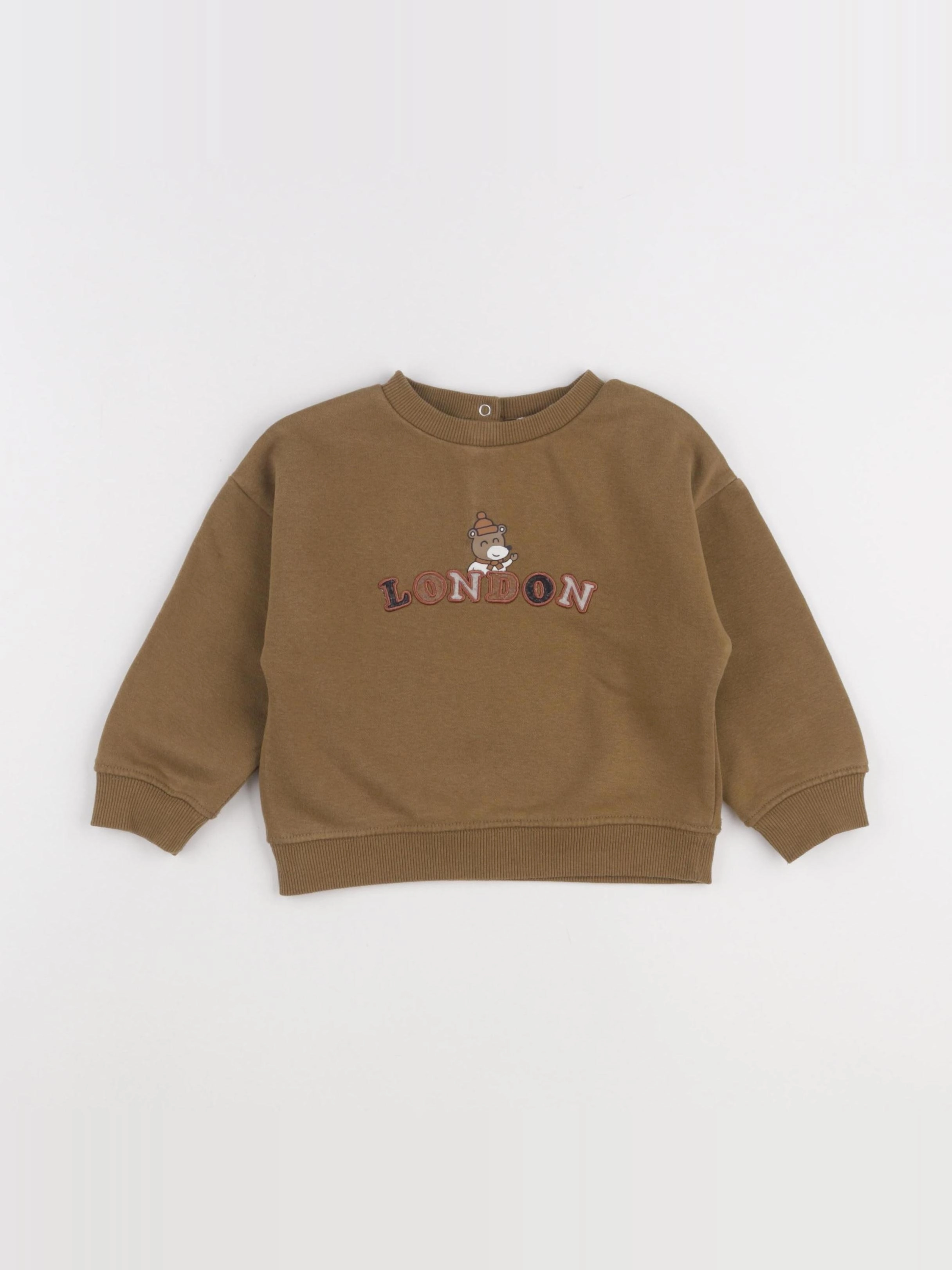 Vertbaudet - sweat vert - 24 mois