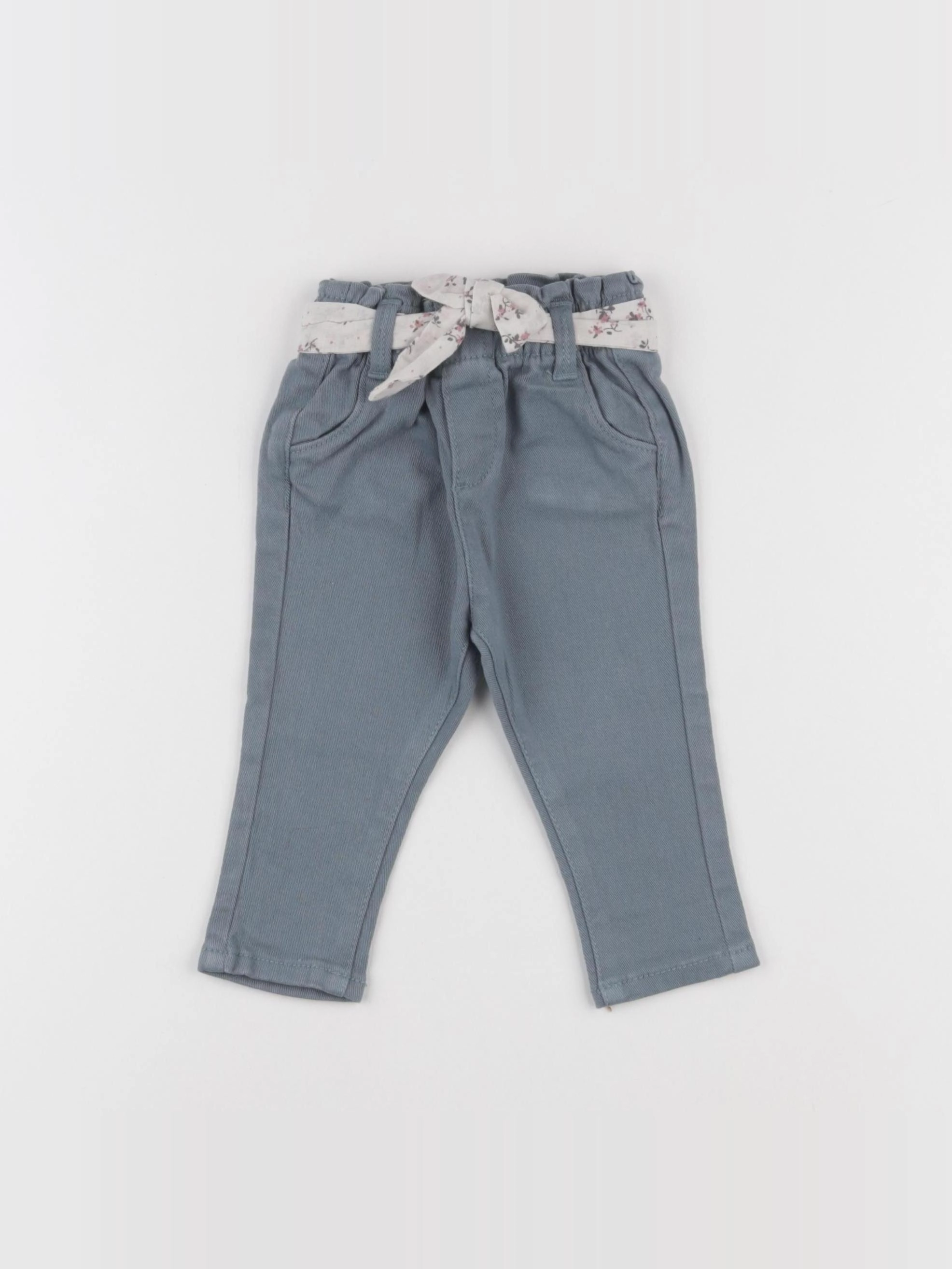 Vertbaudet - jegging bleu - 6 mois