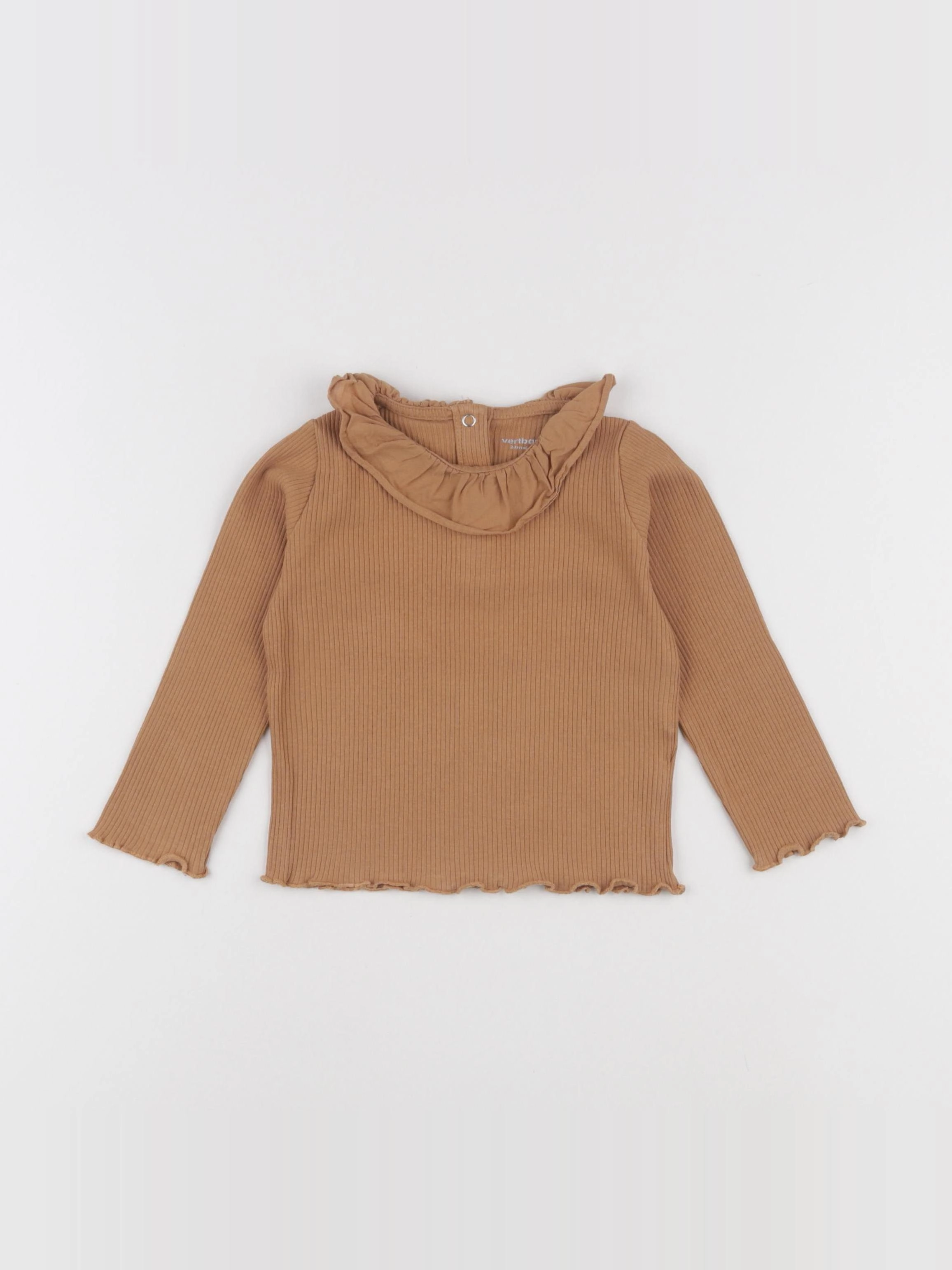 Vertbaudet - tee-shirt marron - 24 mois