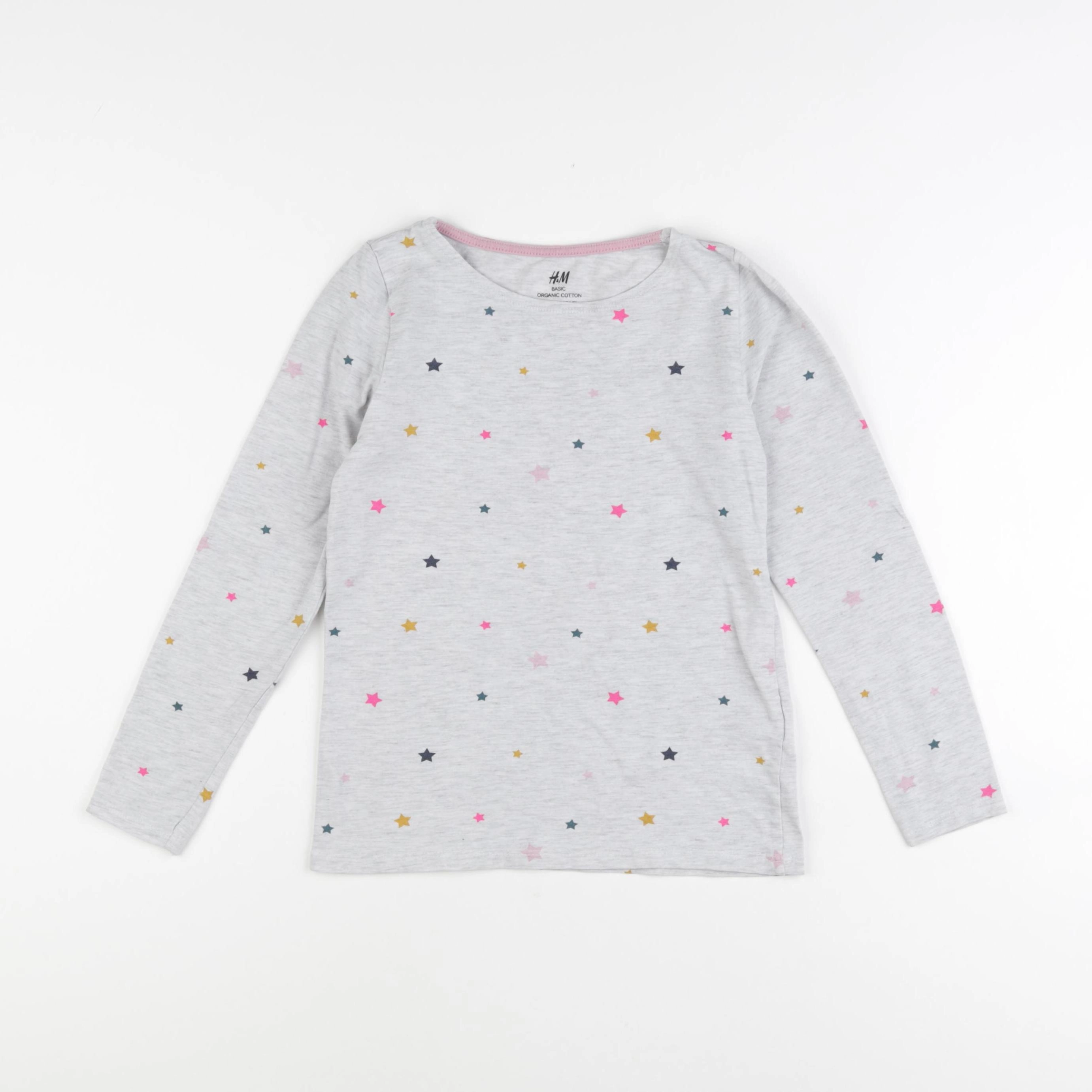 H&M - tee-shirt gris - 6/8 ans