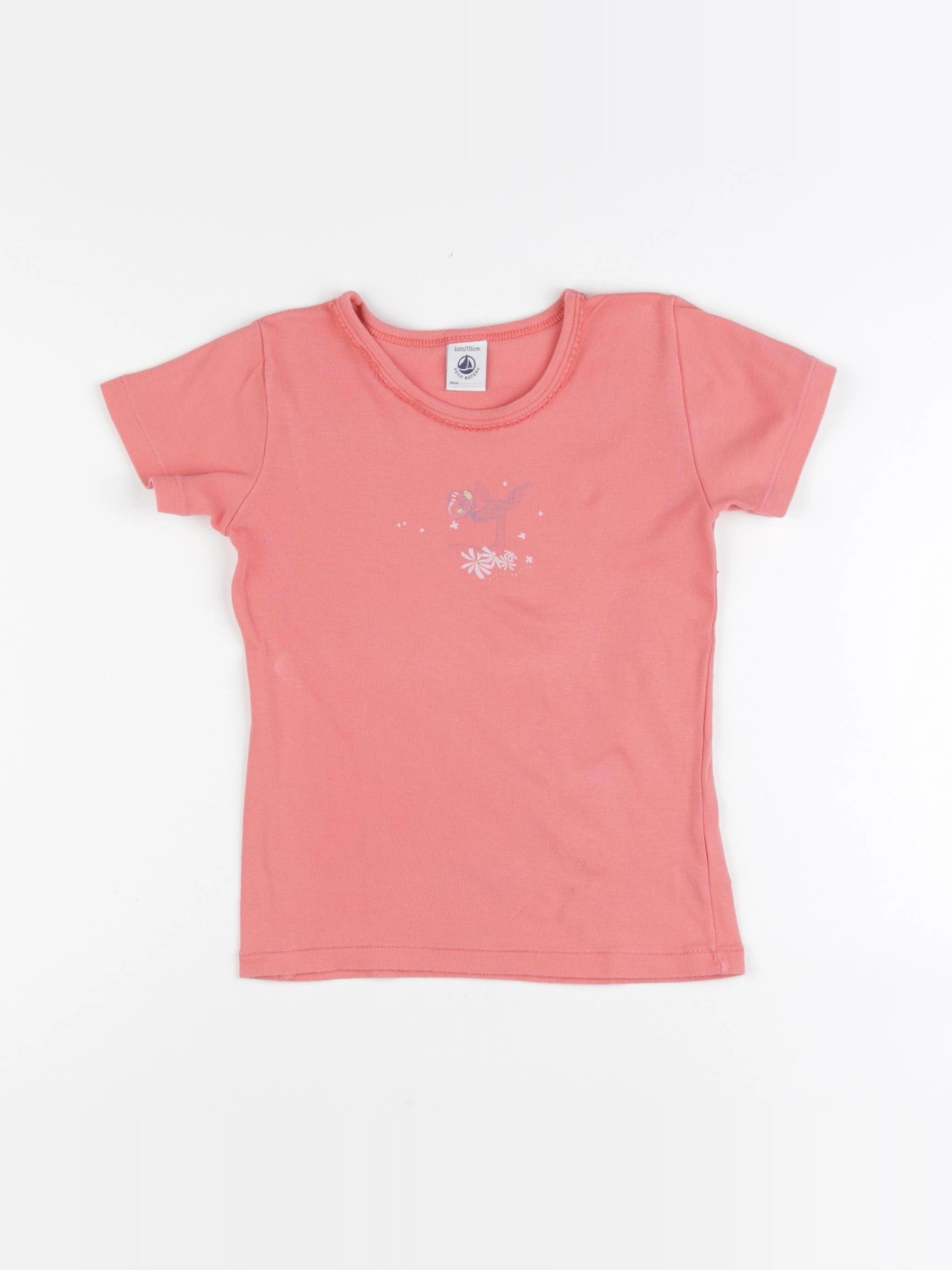 Petit Bateau - maillot de corps rose - 6 ans