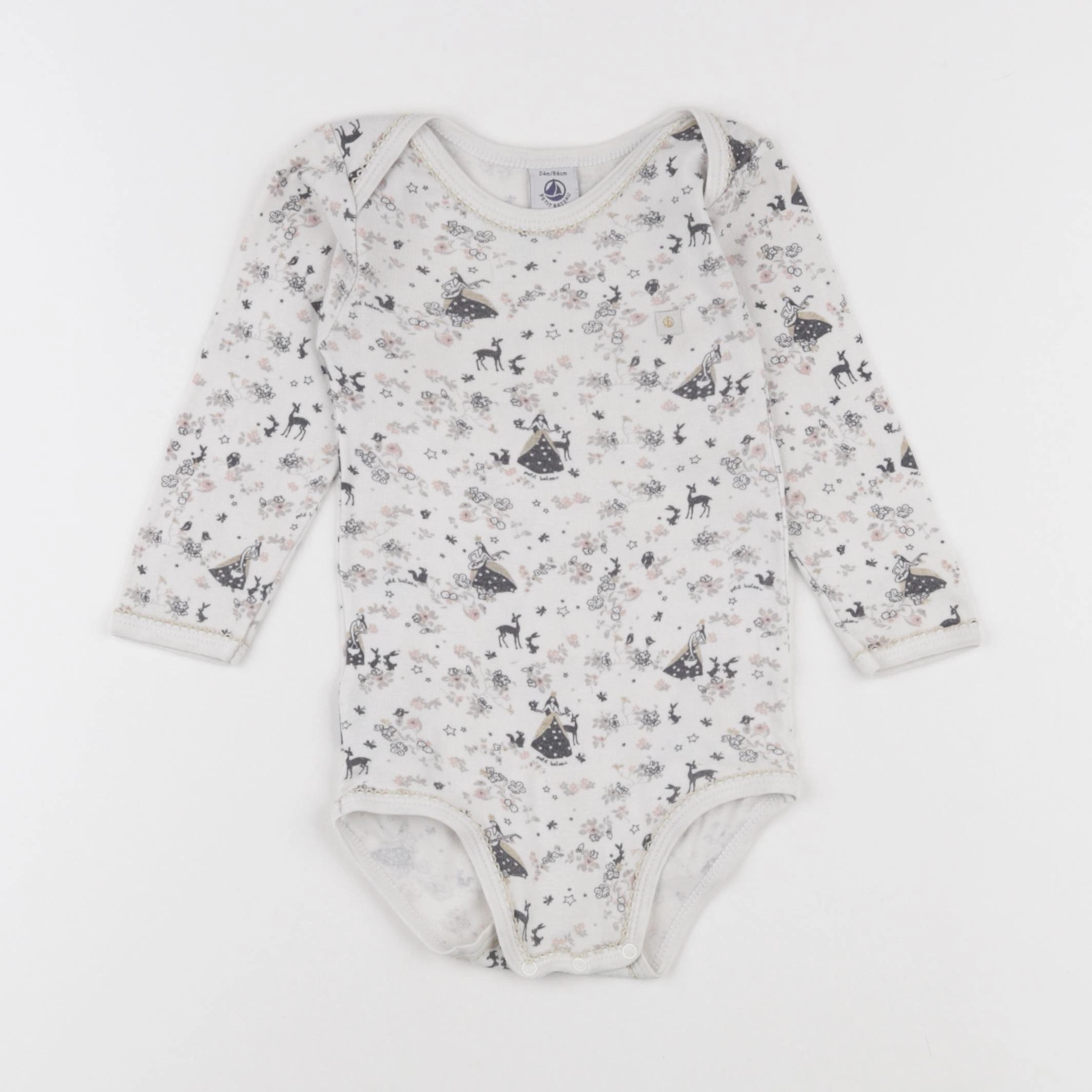 Petit Bateau - body multicolore - 24 mois
