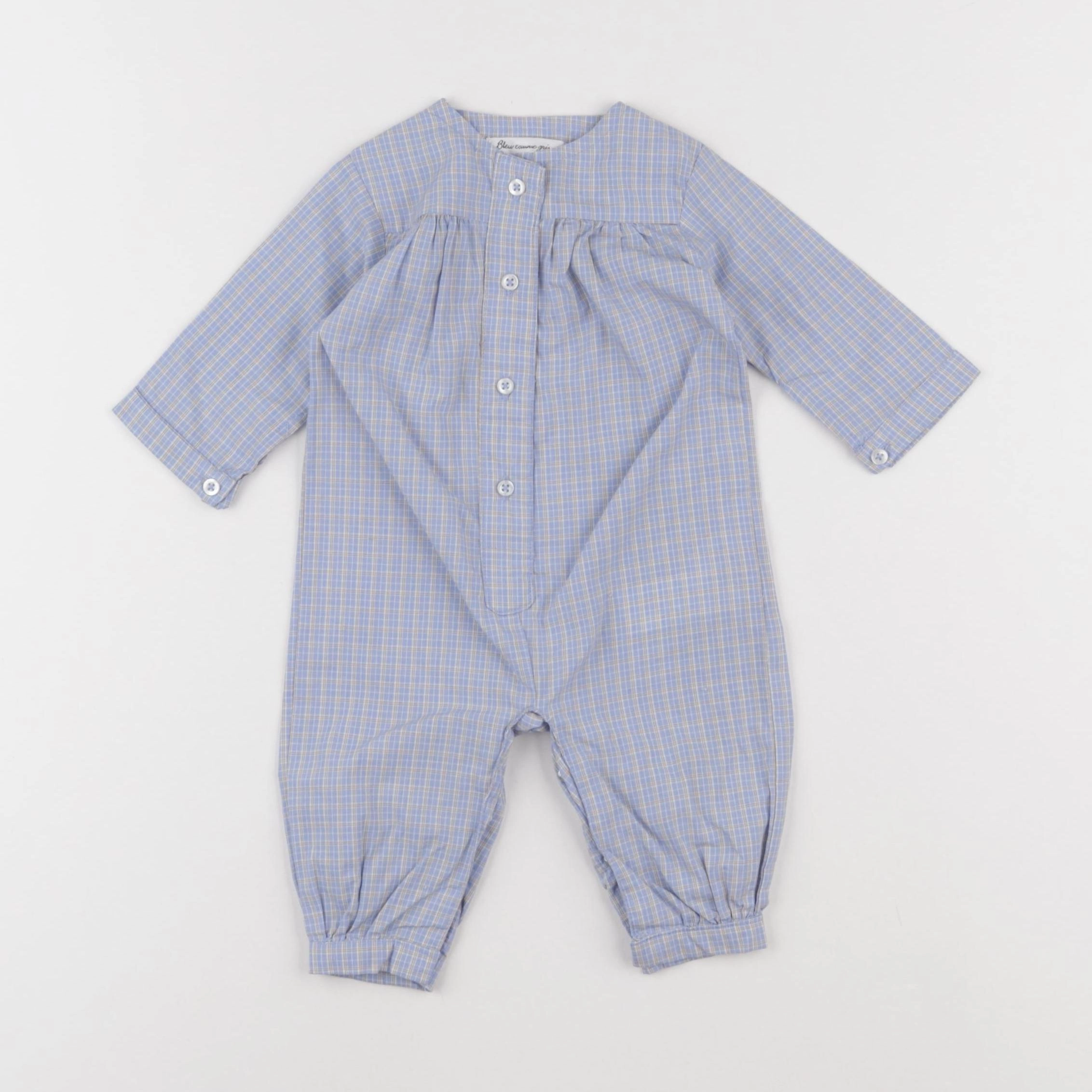 Bleu Comme Gris - combinaison bleu - 3 mois