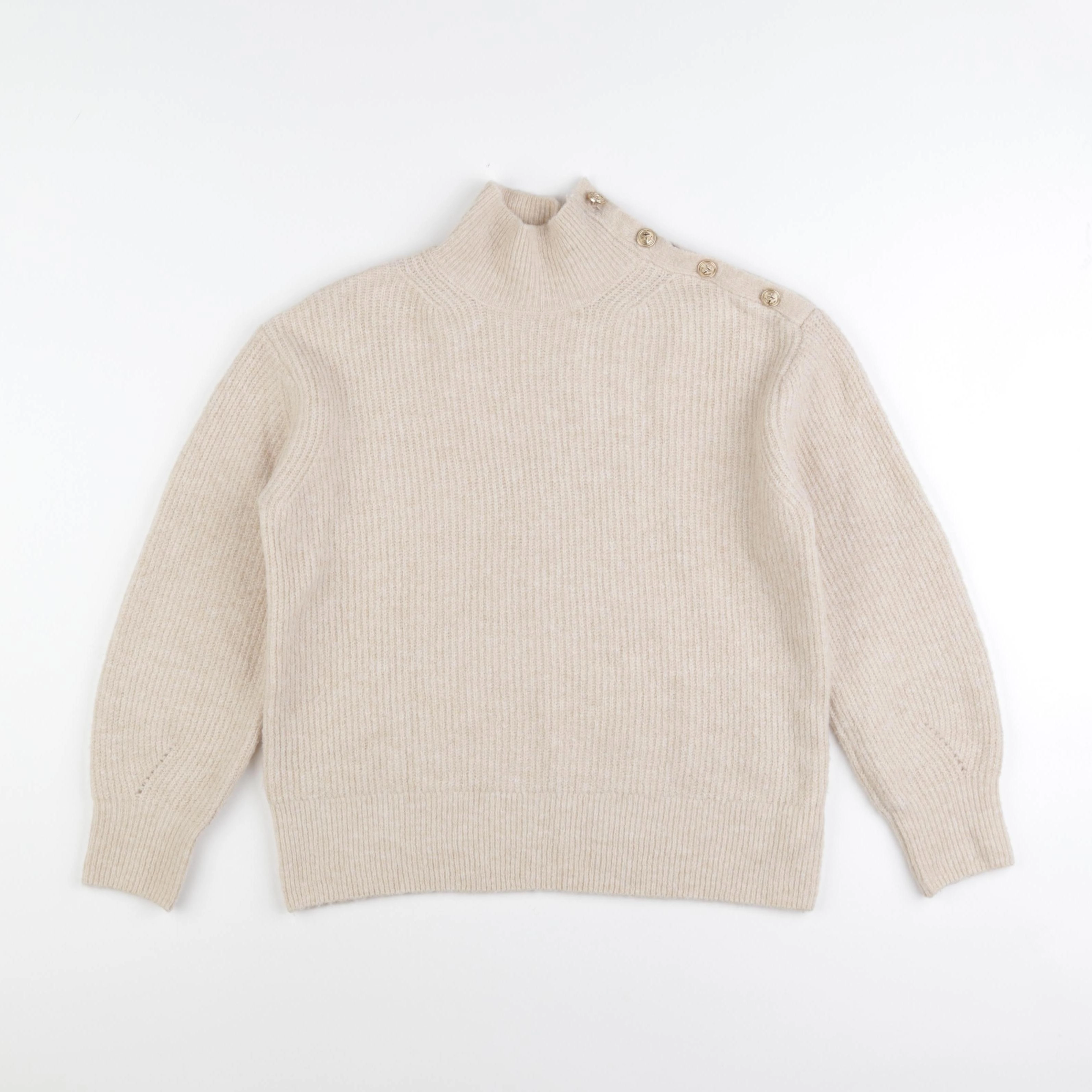 Monoprix - pull beige - 12 ans