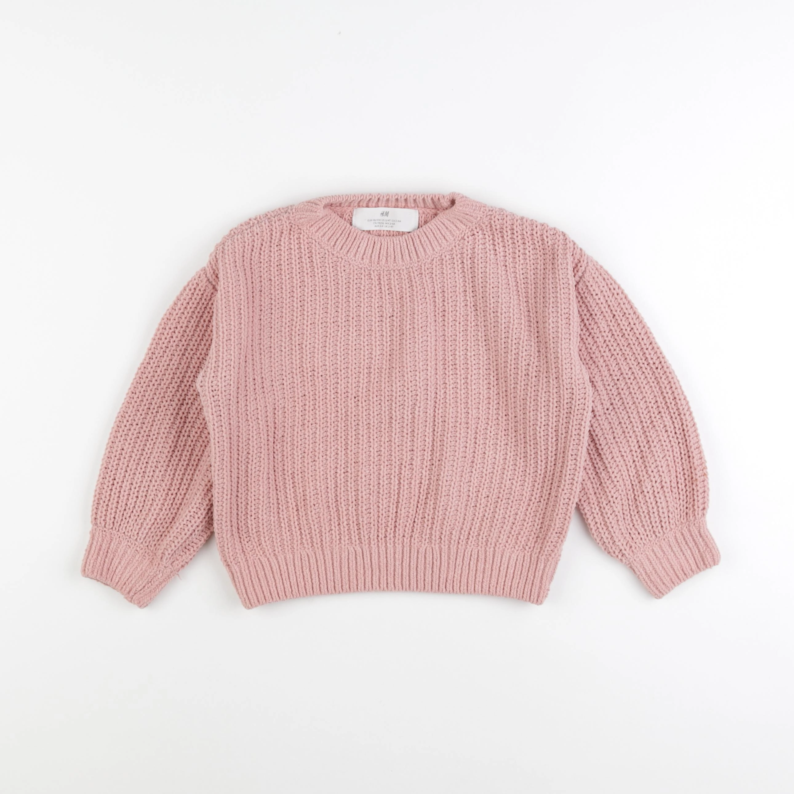 H&M - pull rose - 2/4 ans