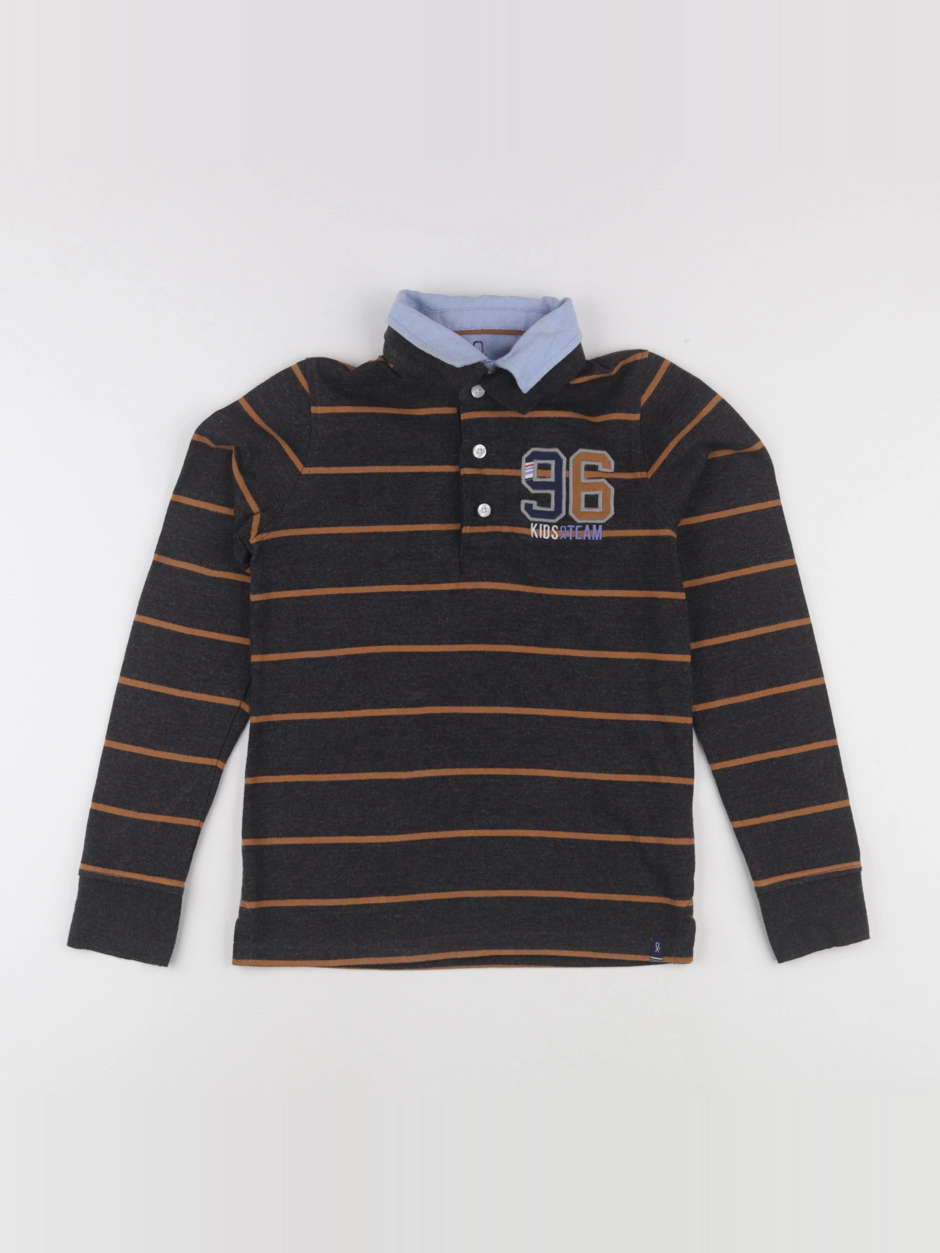 Okaidi - polo gris - 10 ans