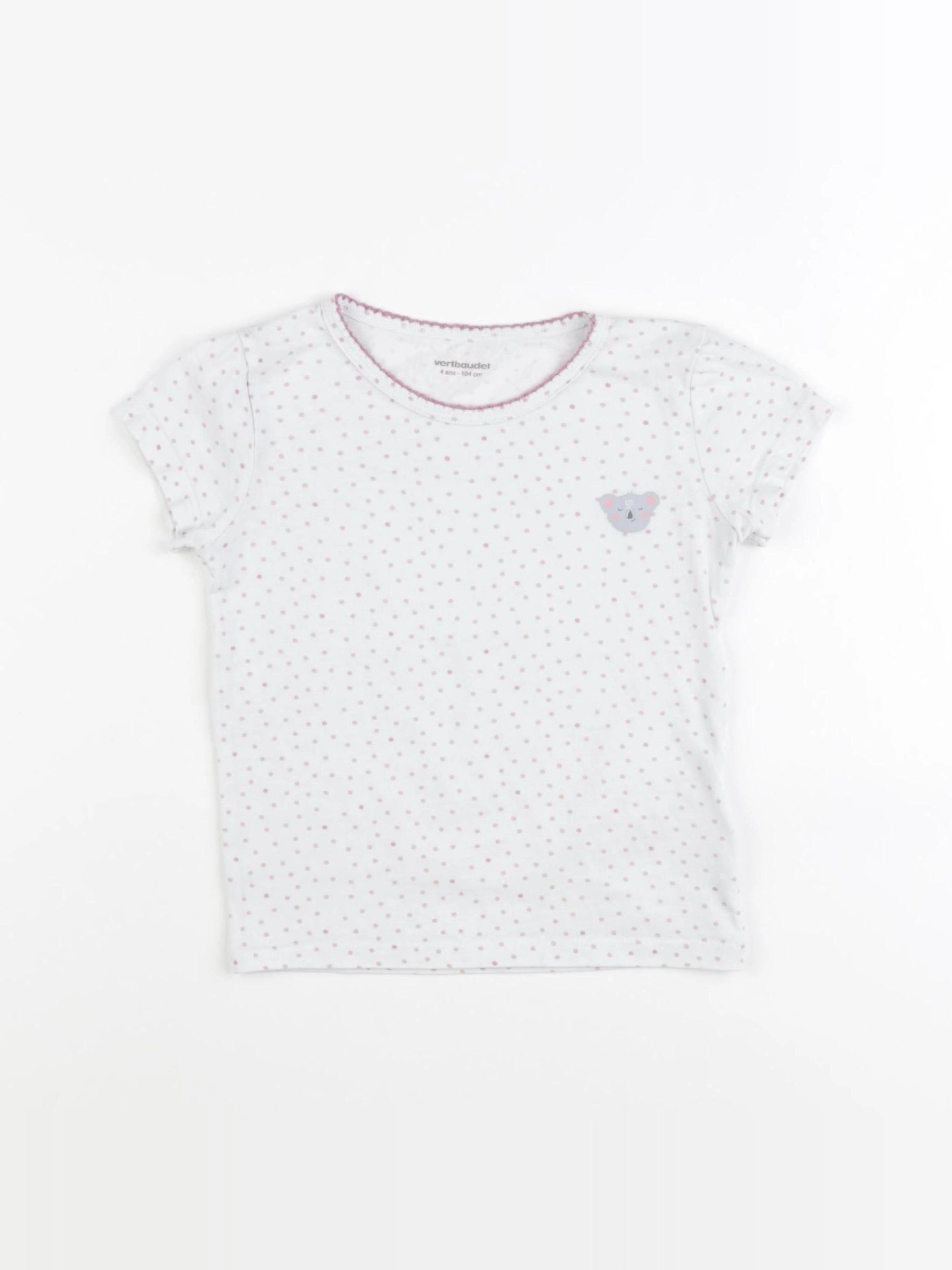 Vertbaudet - maillot de corps blanc - 4 ans
