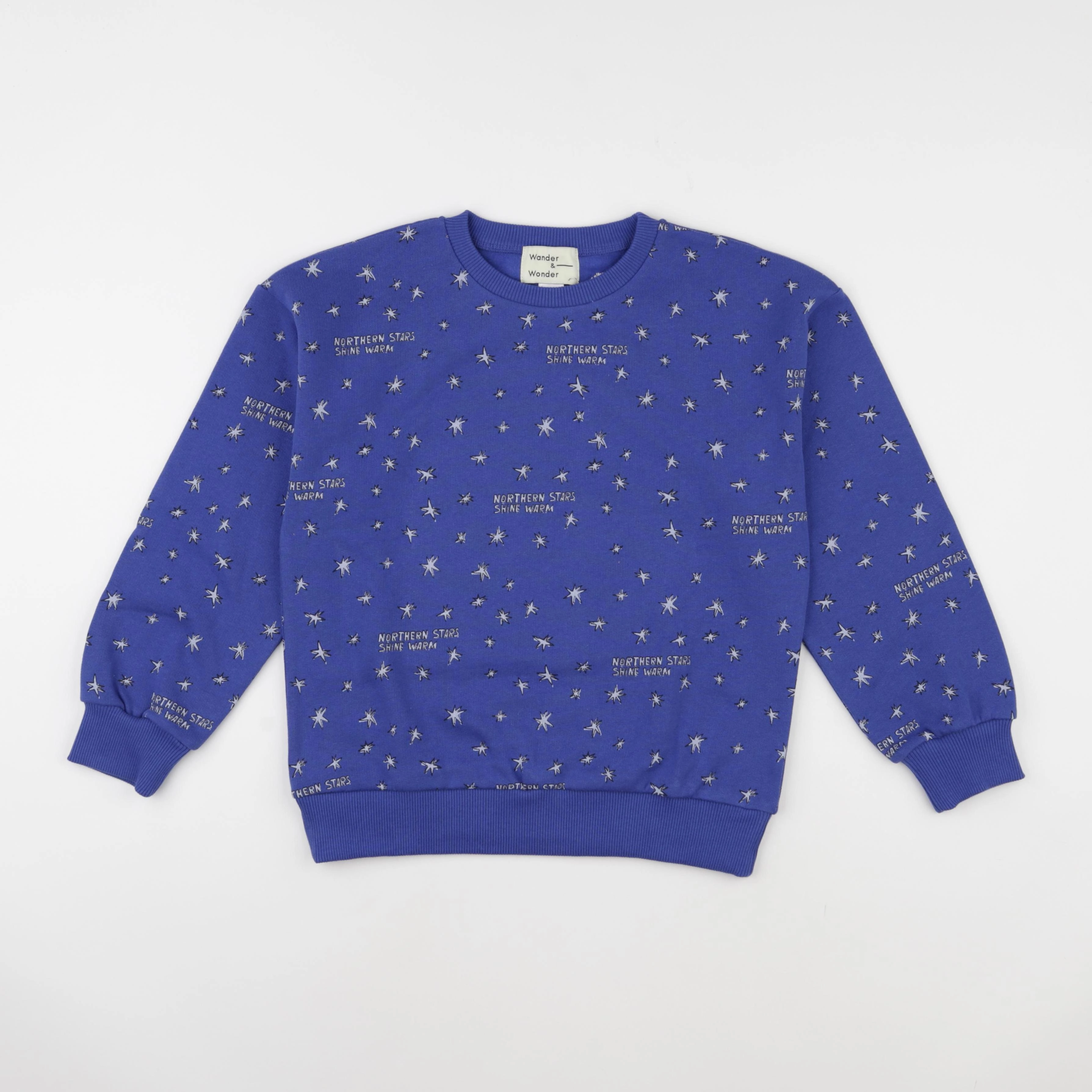 Wander & Wonder - Sweat Stars bleu - 12/18 mois