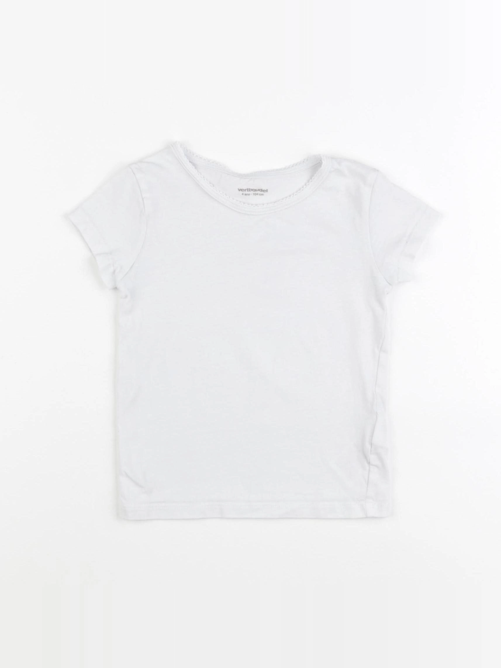 Vertbaudet - maillot de corps blanc - 4 ans