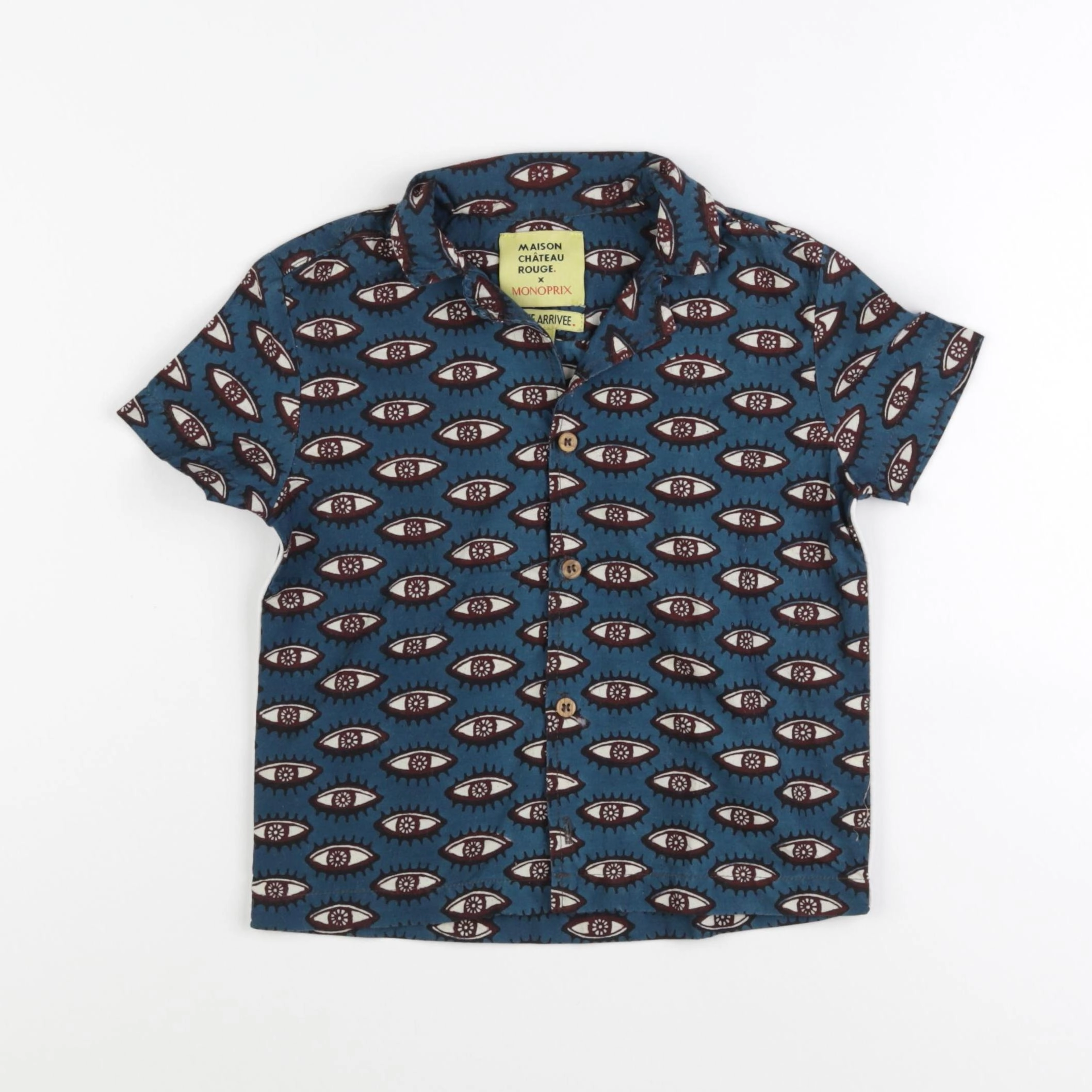 Monoprix - chemise multicolore - 3/4 ans