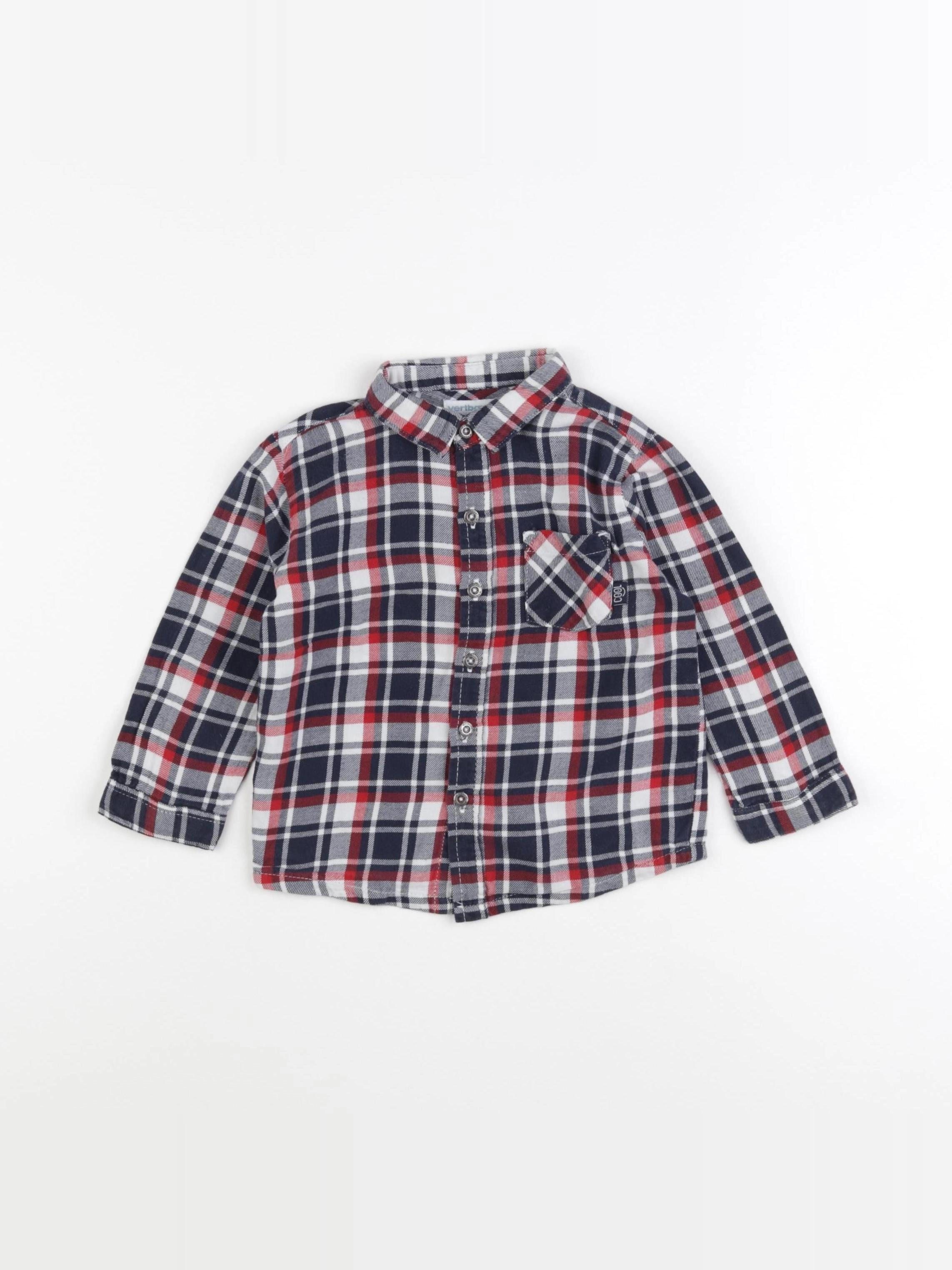 Vertbaudet - chemise multicolore - 18 mois