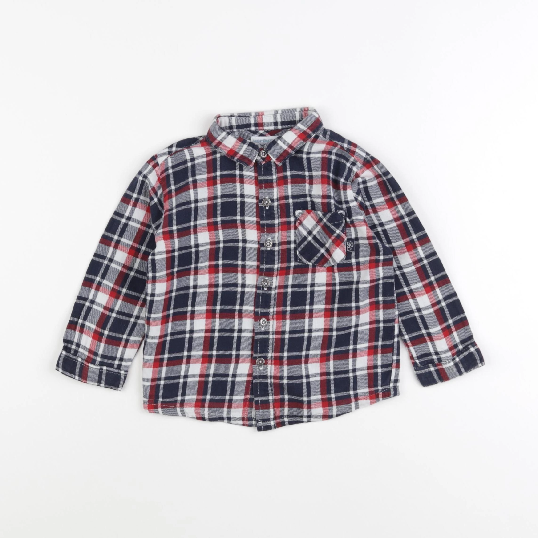 Vertbaudet - chemise multicolore - 18 mois