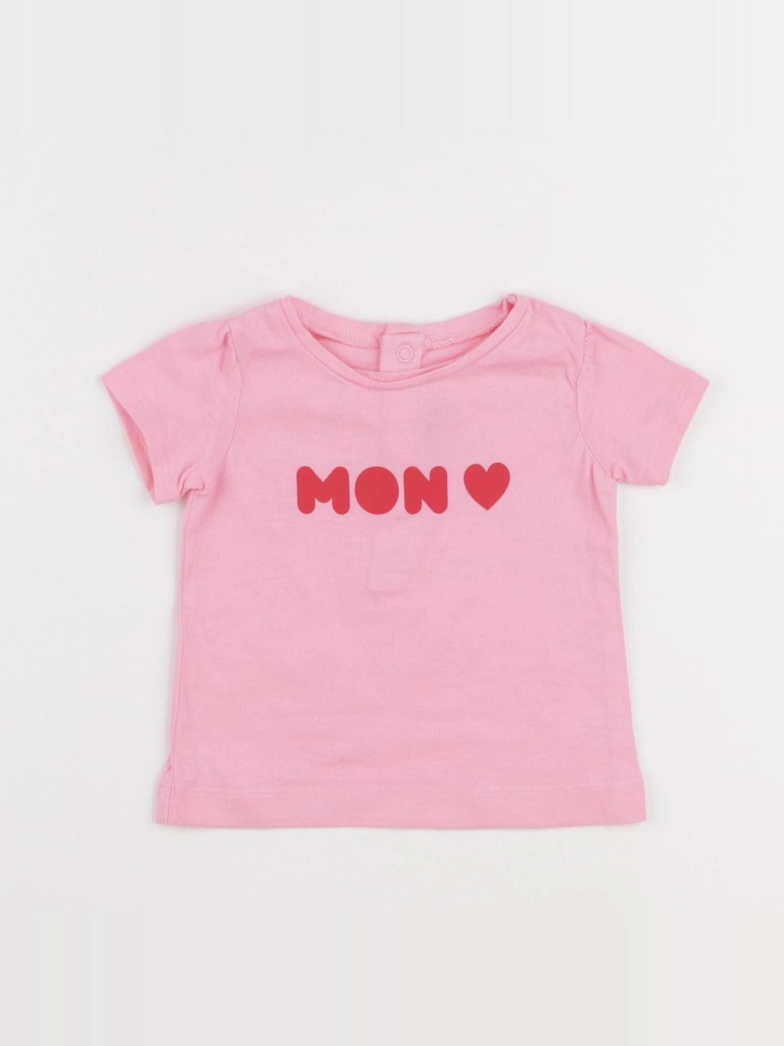 Jacadi - tee-shirt rose - 6 mois