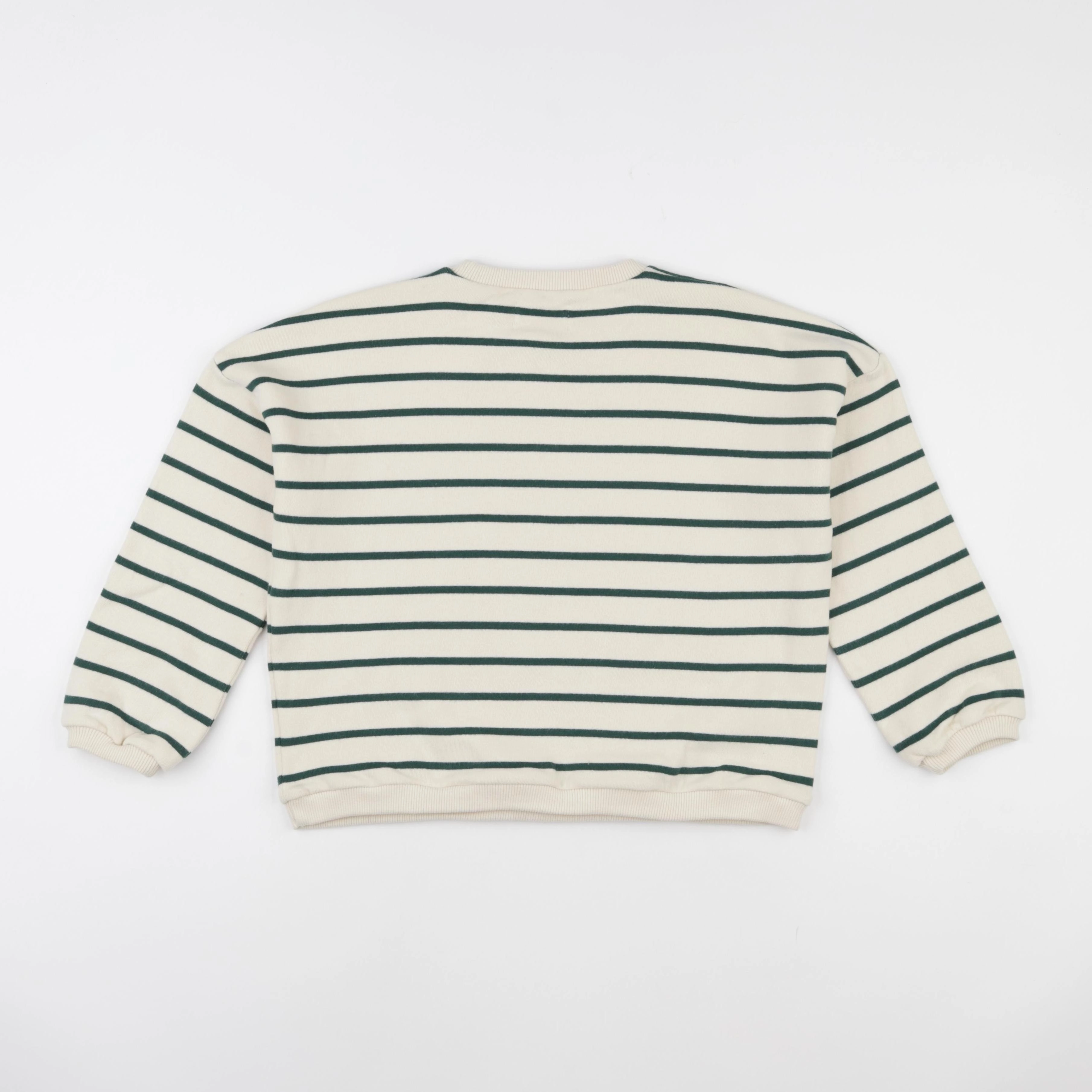 Wander & Wonder - Sweat Nessie rayé vert - 6/12 mois