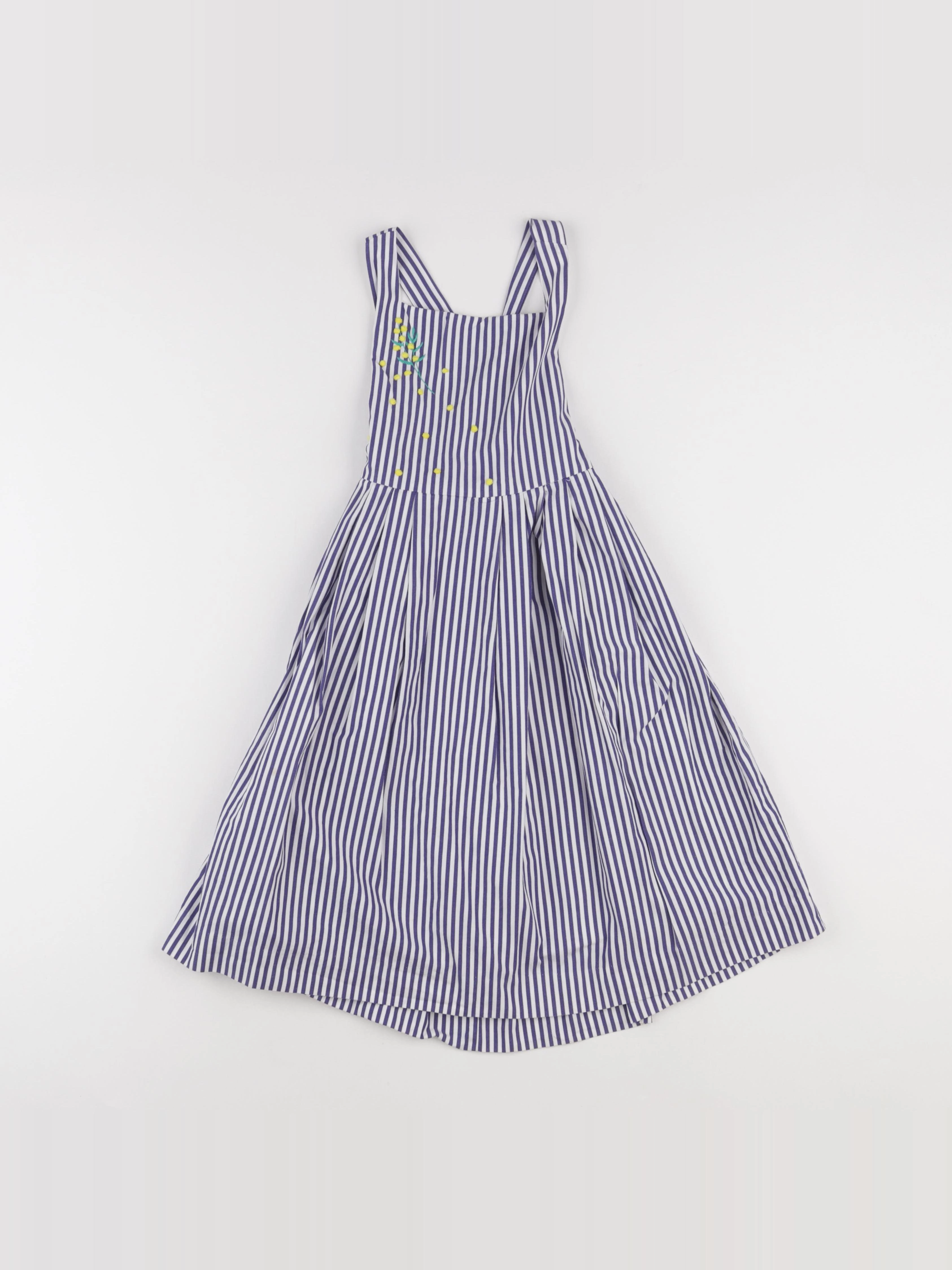 Jacadi - robe blanc, bleu - 4 ans