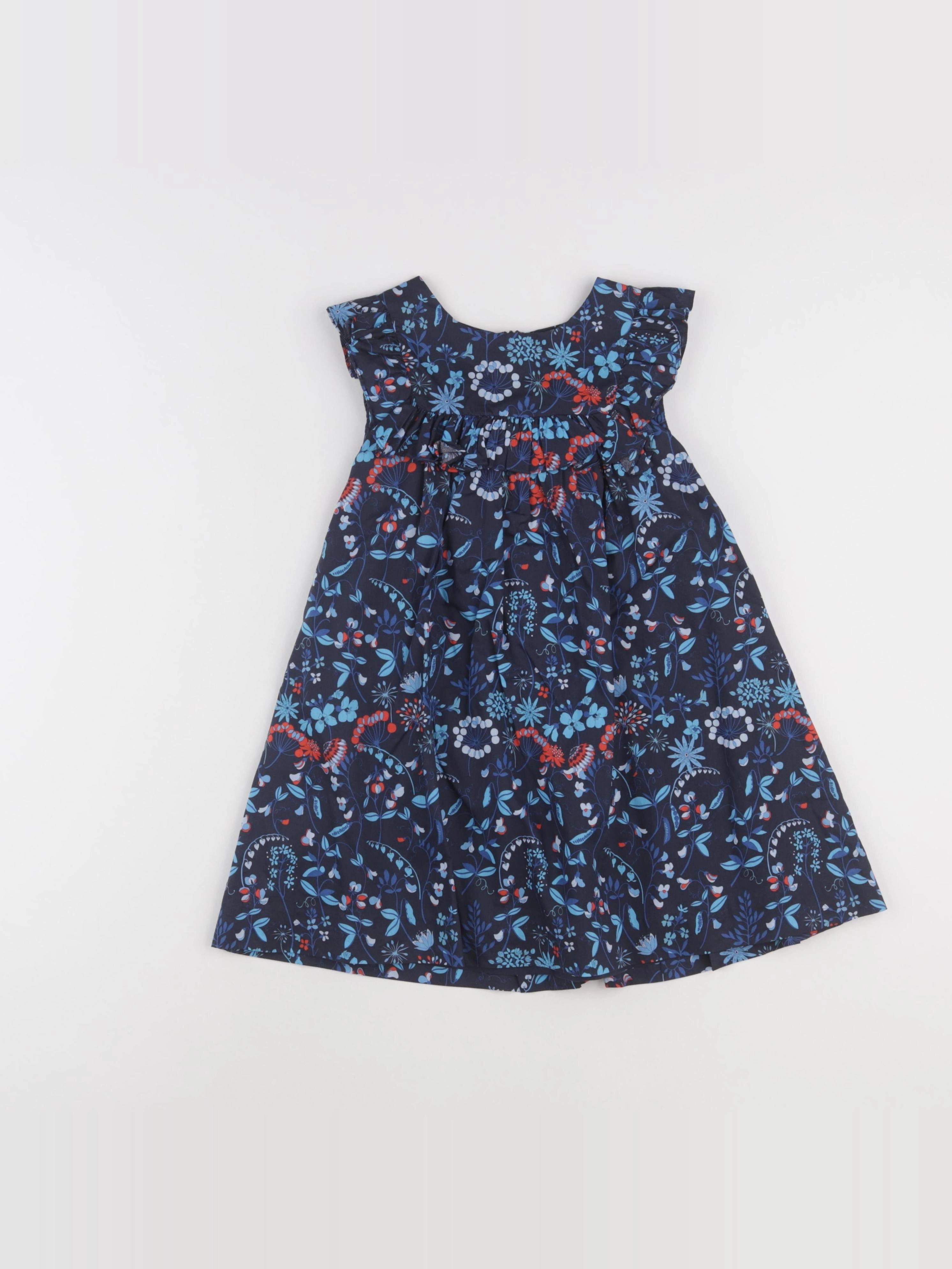 Jacadi - robe liberty bleu - 5 ans