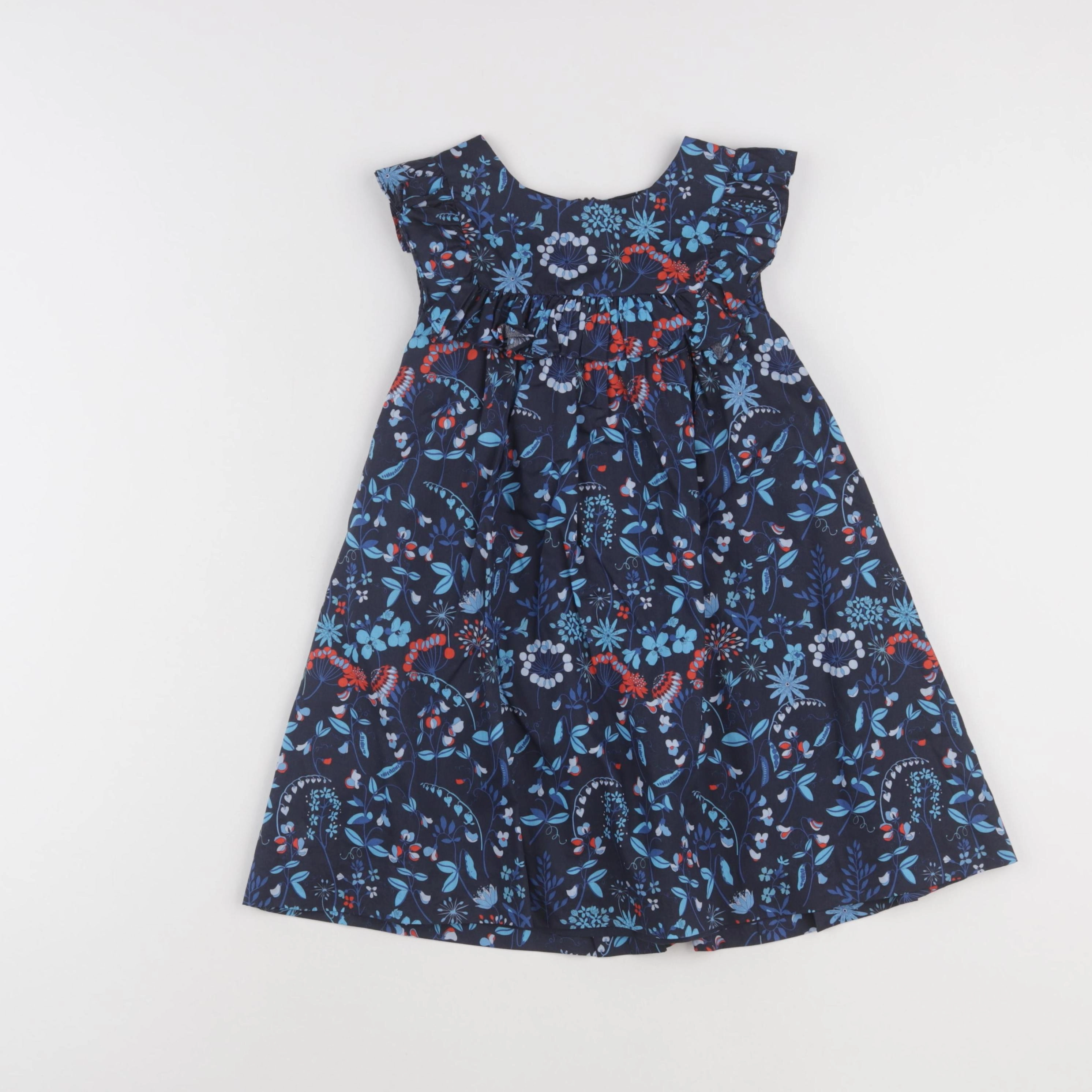 Jacadi - robe liberty bleu - 5 ans