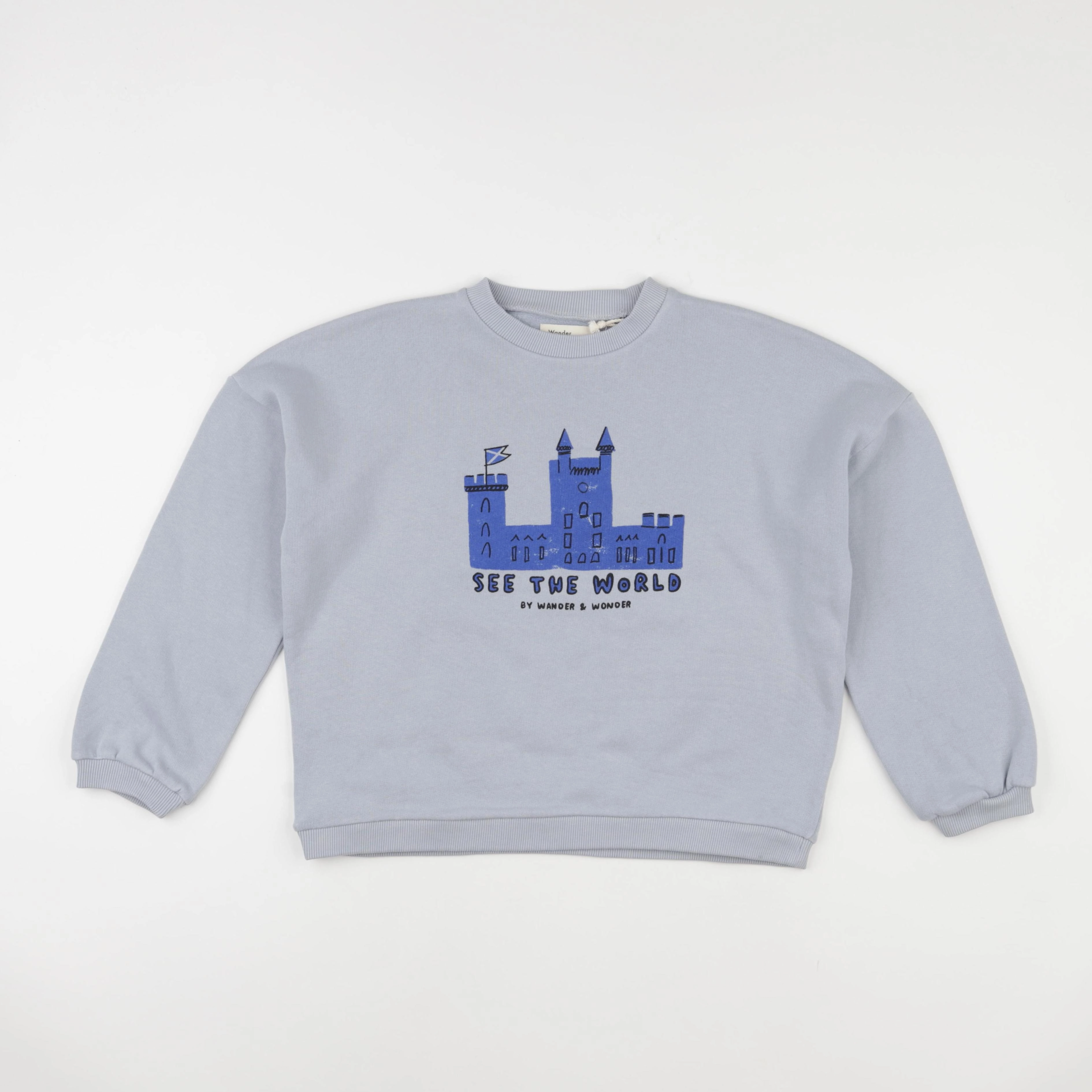 Wander & Wonder - Sweat Castle gris - 1/2 ans