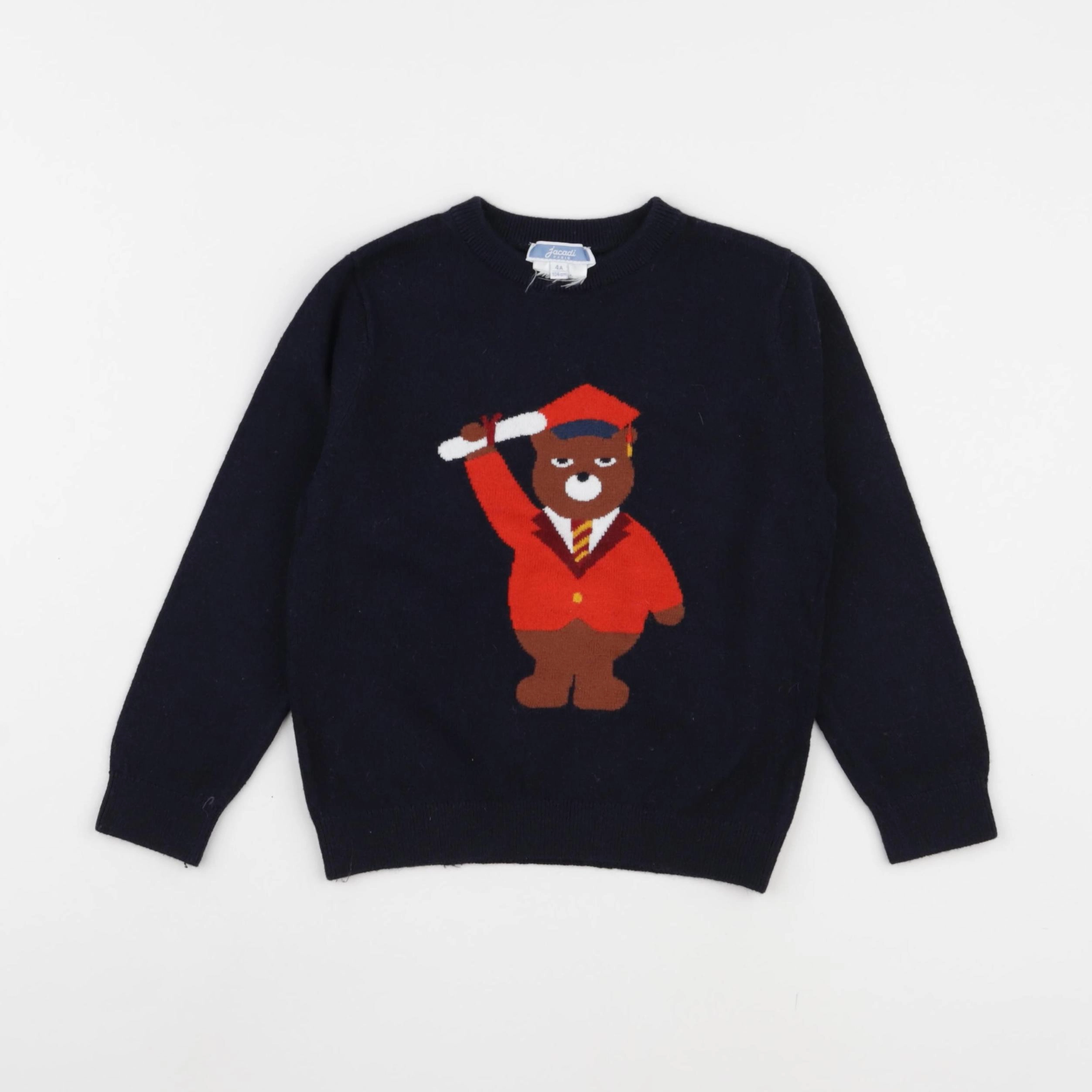 Jacadi - pull bleu - 4 ans