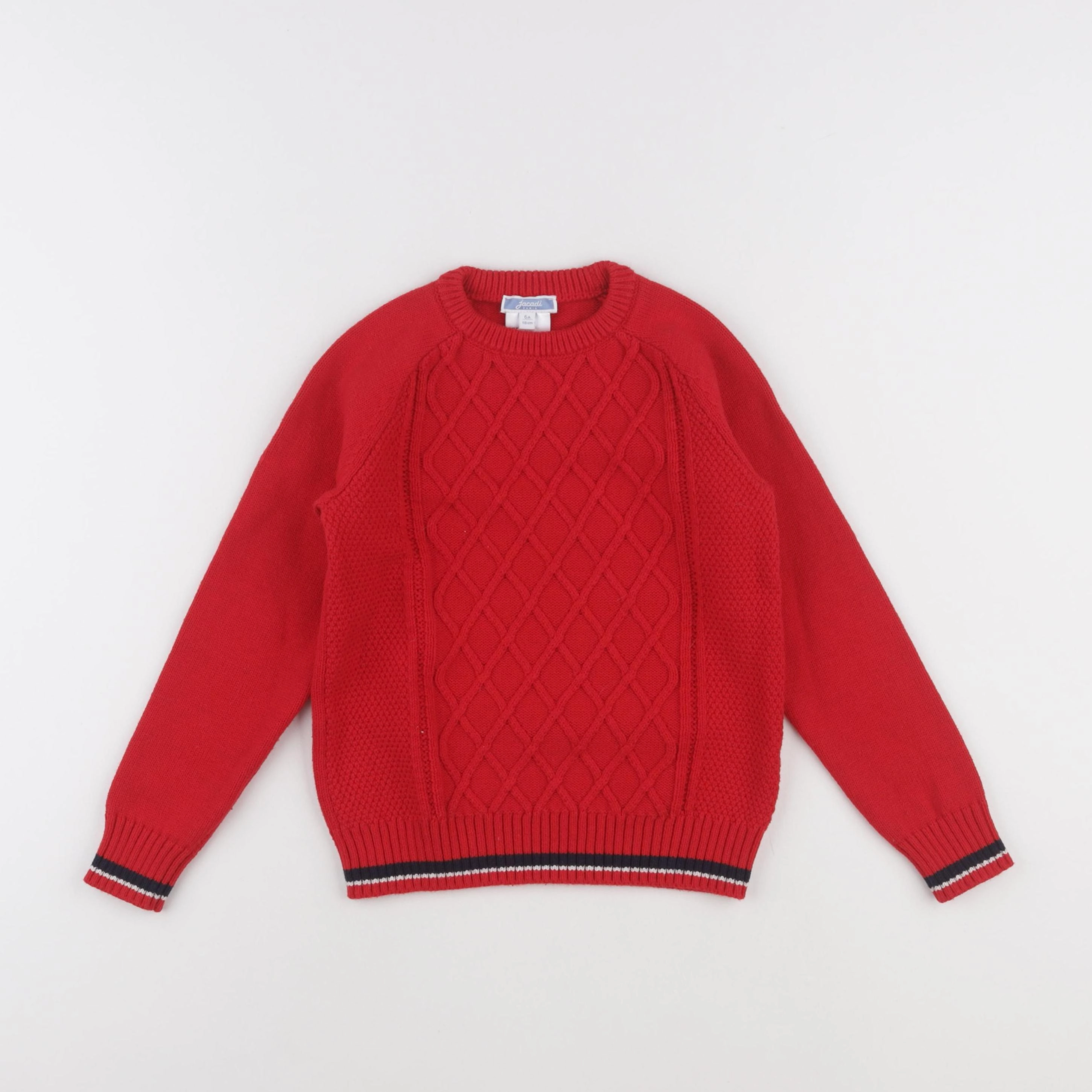Jacadi - pull rouge - 6 ans