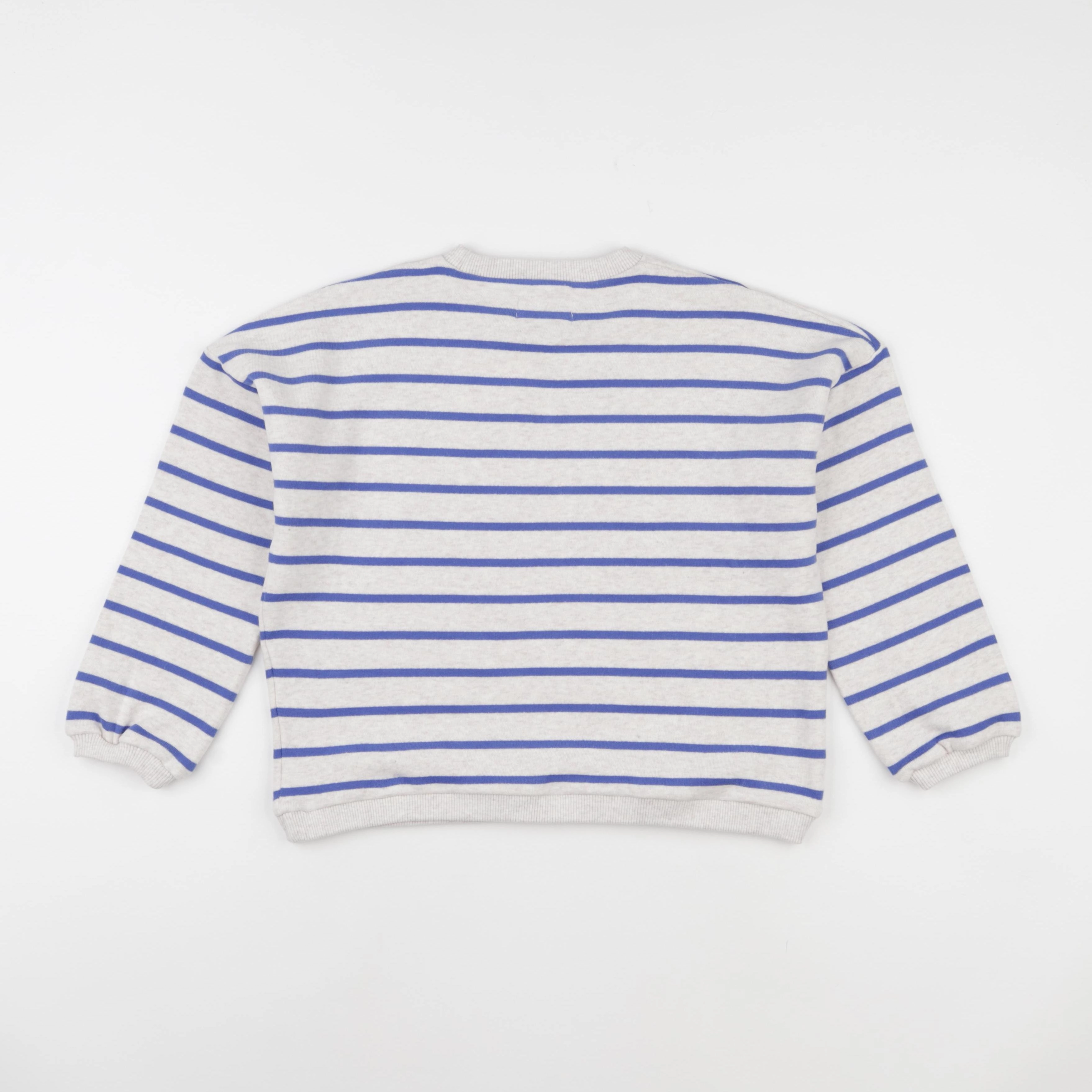 Wander & Wonder - Sweat Cherry rayé bleu - 0/3 mois