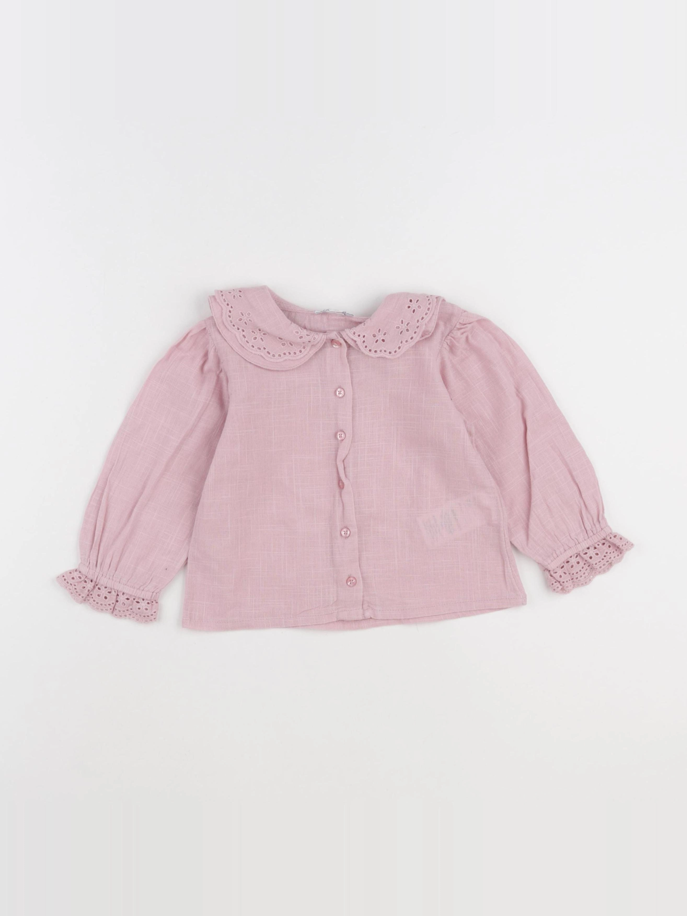 Vertbaudet - blouse rose - 18 mois