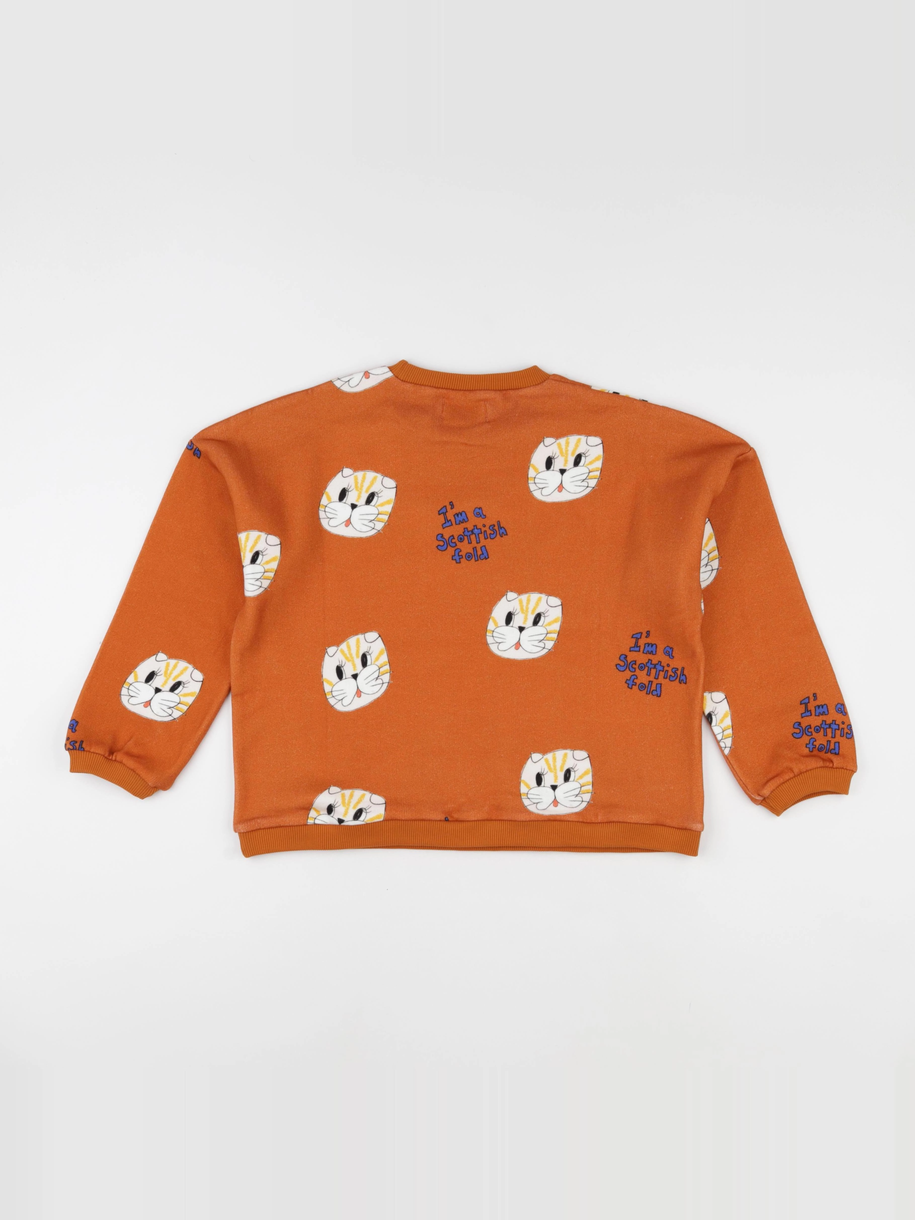 Wander & Wonder - Sweat Cat orange - 18/24 mois