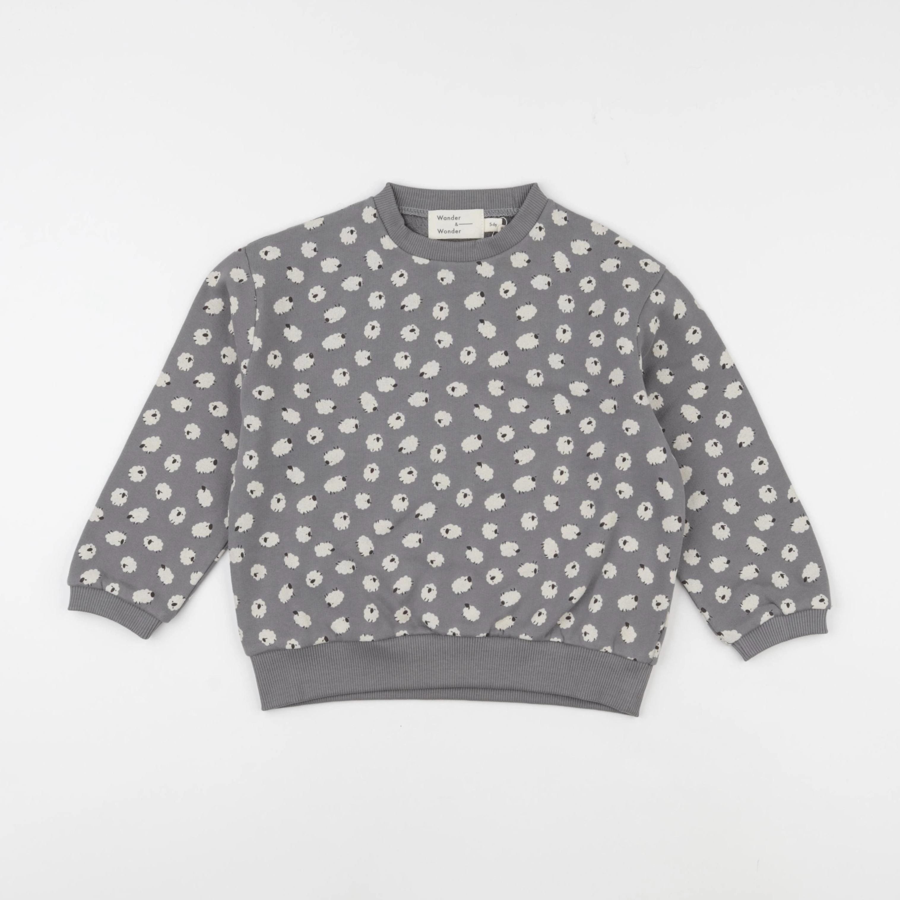 Wander & Wonder - Sweat Sheep gris - 6/12 mois