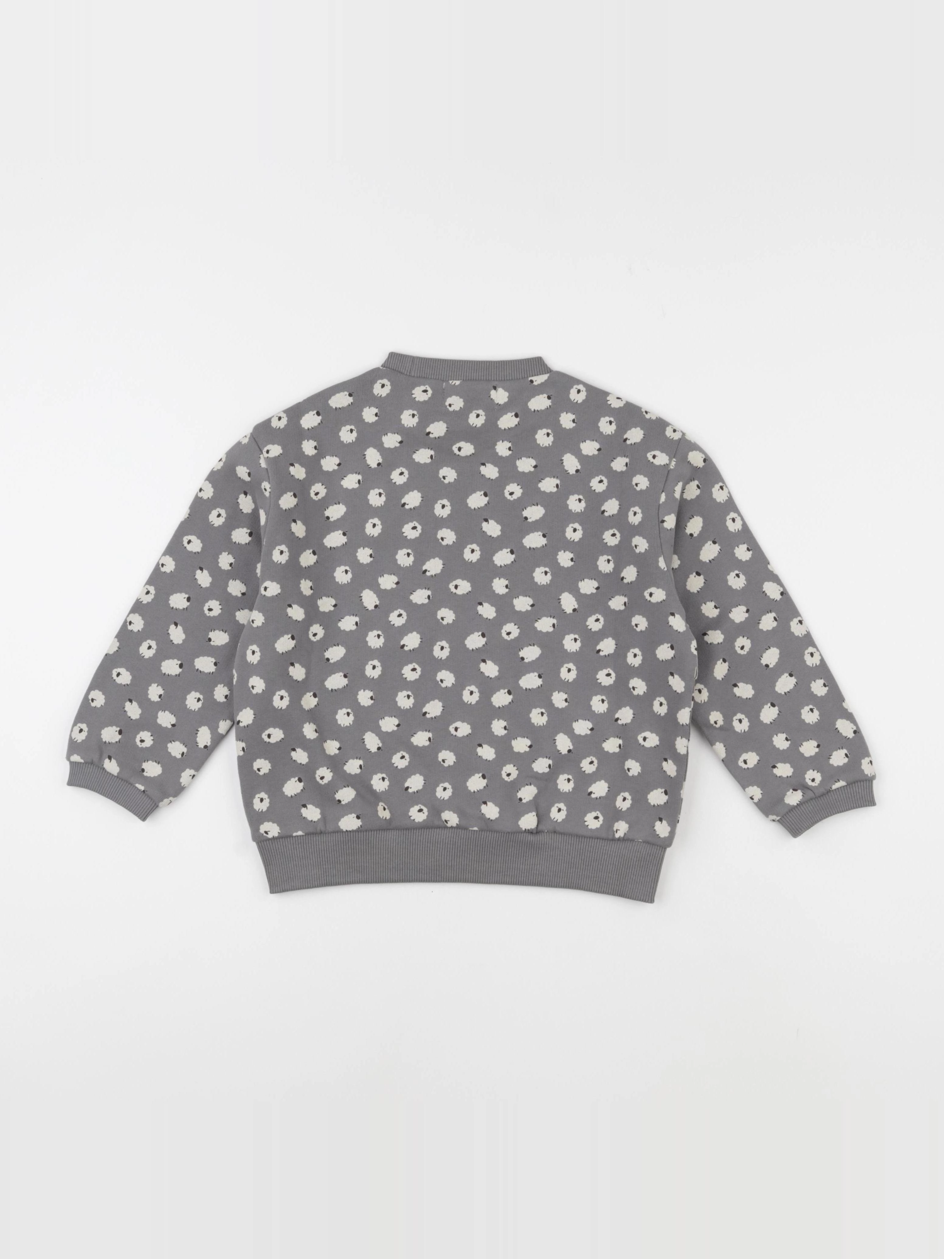 Wander & Wonder - Sweat Sheep gris - 5/6 ans