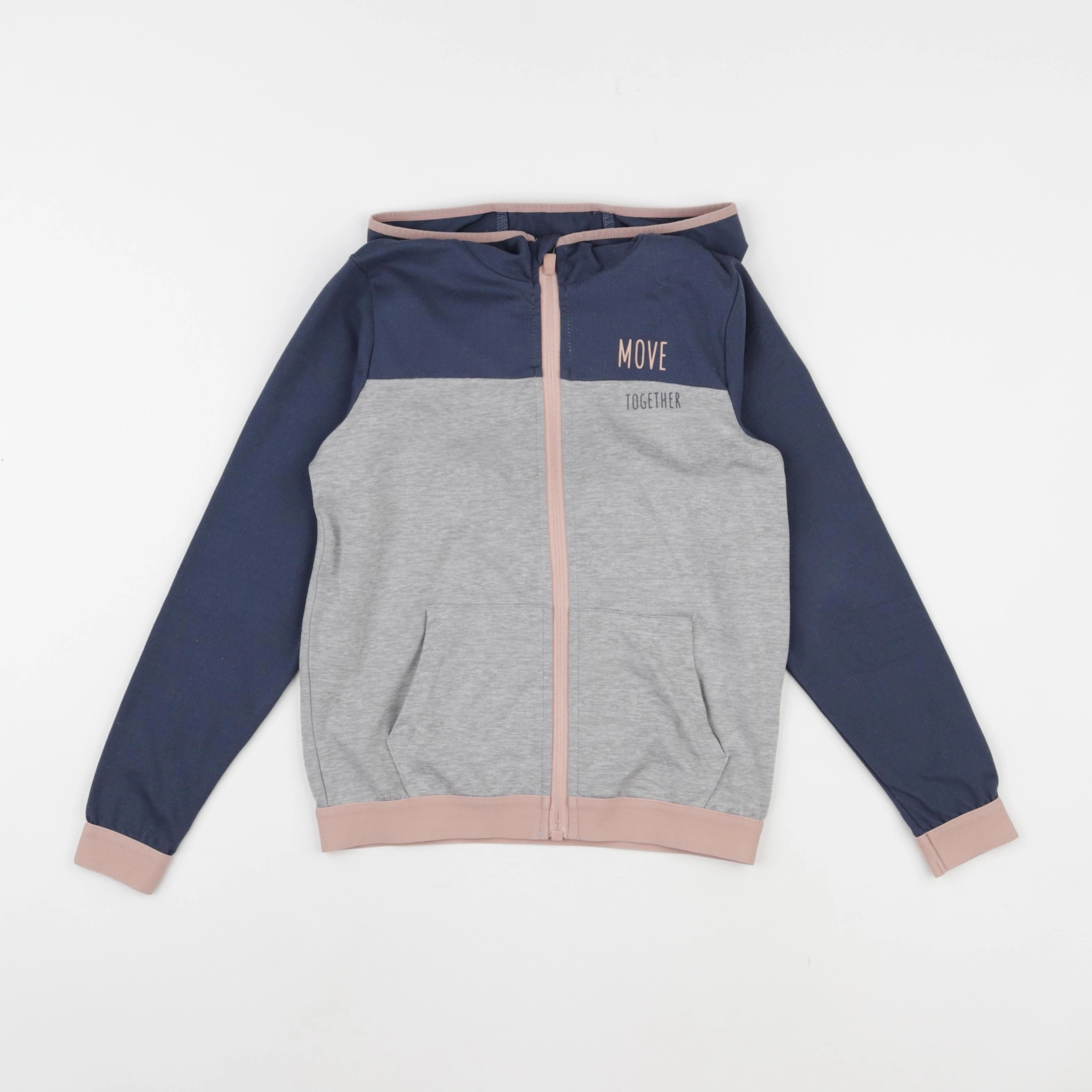 Vertbaudet - sweat gris - 8 ans