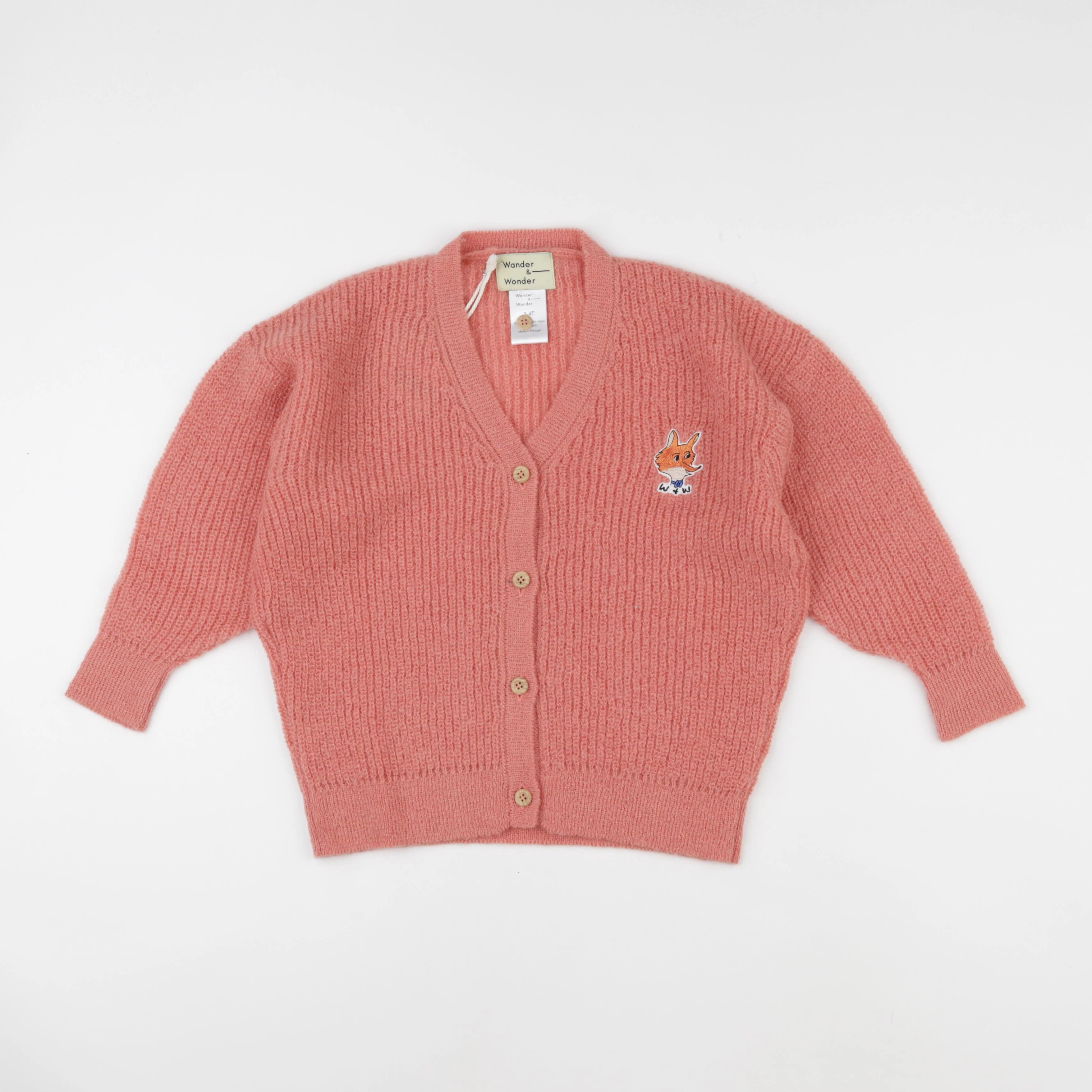 Wander & Wonder - Gilet rose - 3/4 ans