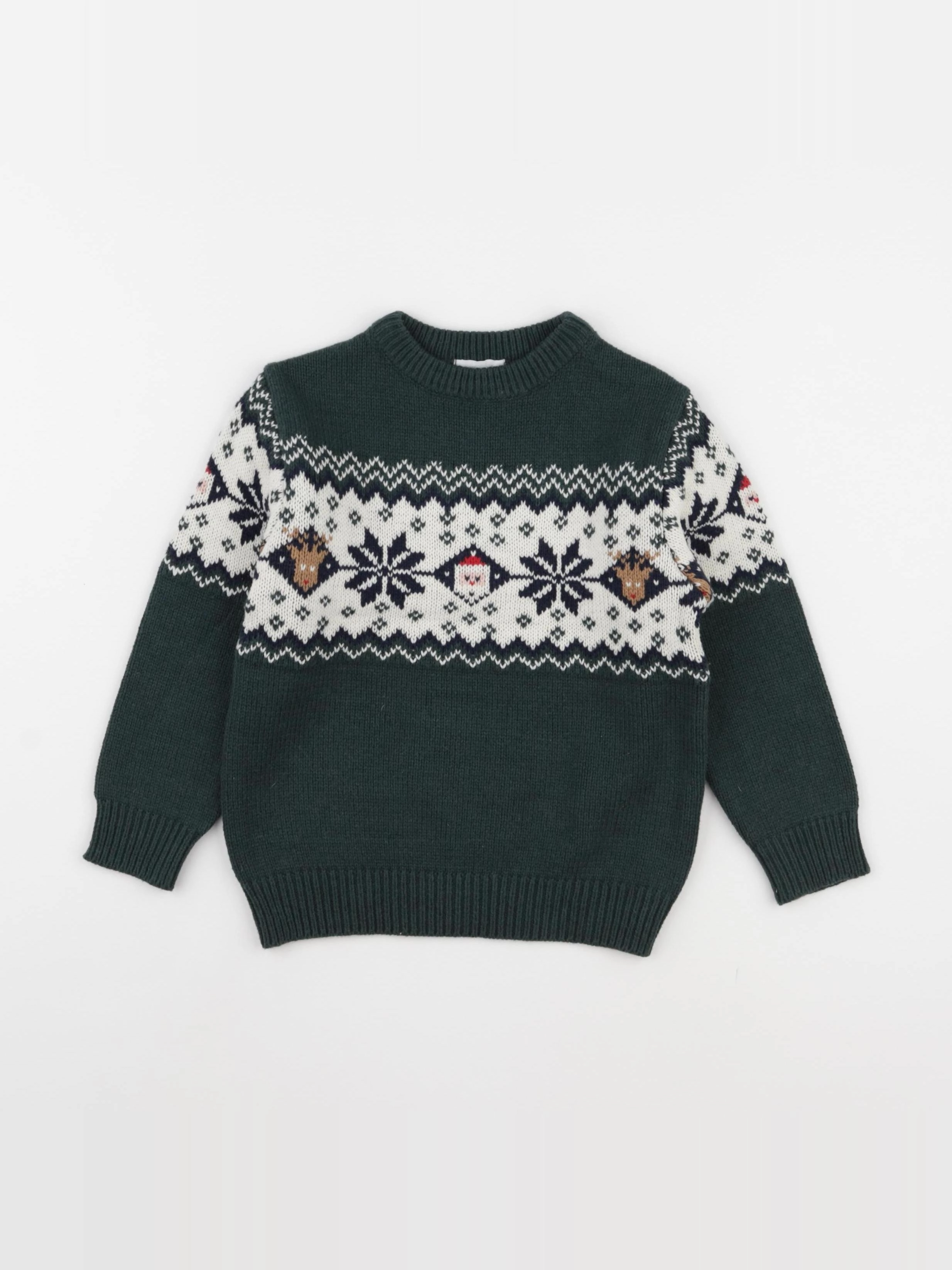 Vertbaudet - pull vert - 4 ans